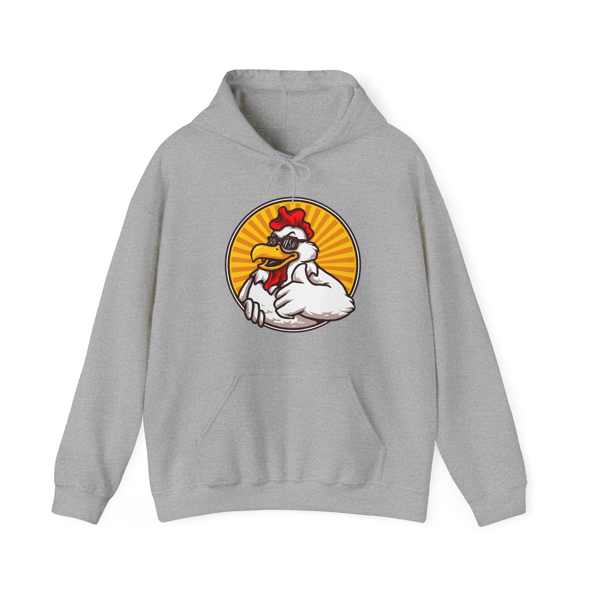 Funny Thumbs Up Chicken Unisex Graphic Novelty Hoodie