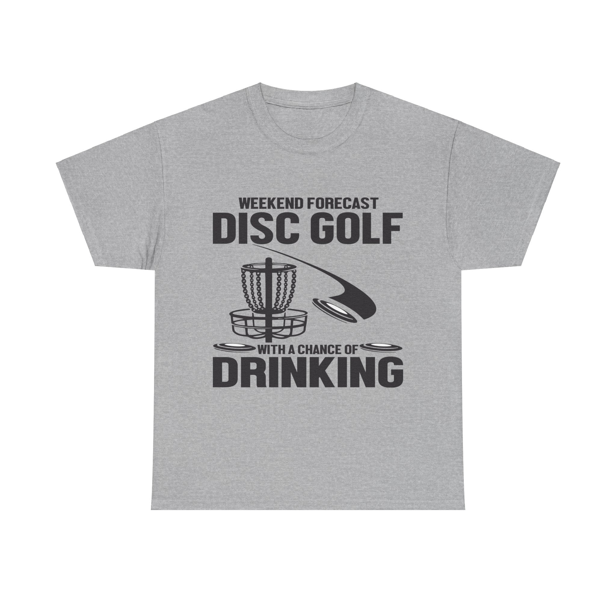 Funny Disc Golf Drinking Unisex Graphic Novelty T-Shirt