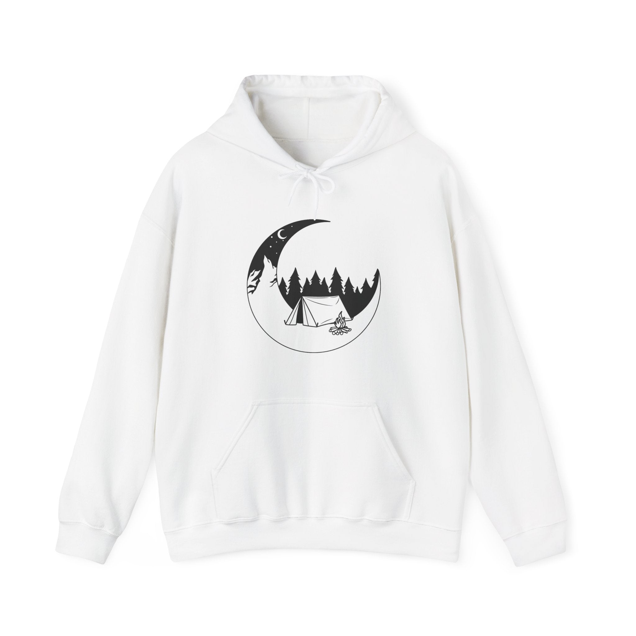 Outdoor Camping Moon Unisex Hoodie