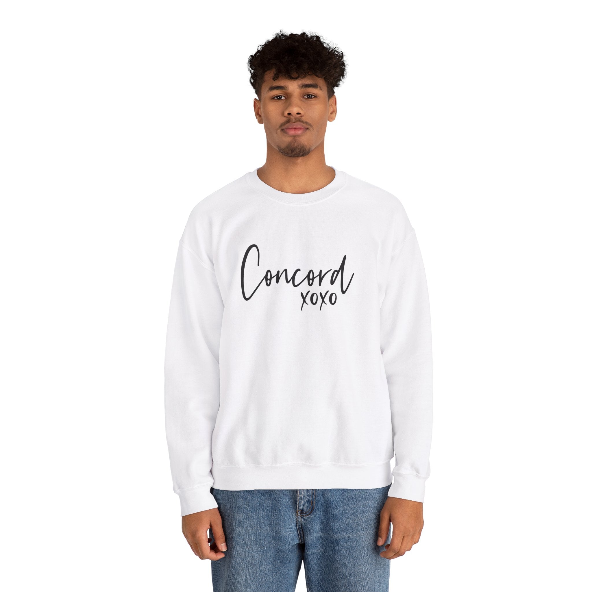 Concord North Carolina NC State Cursive Crewneck Sweatshirt