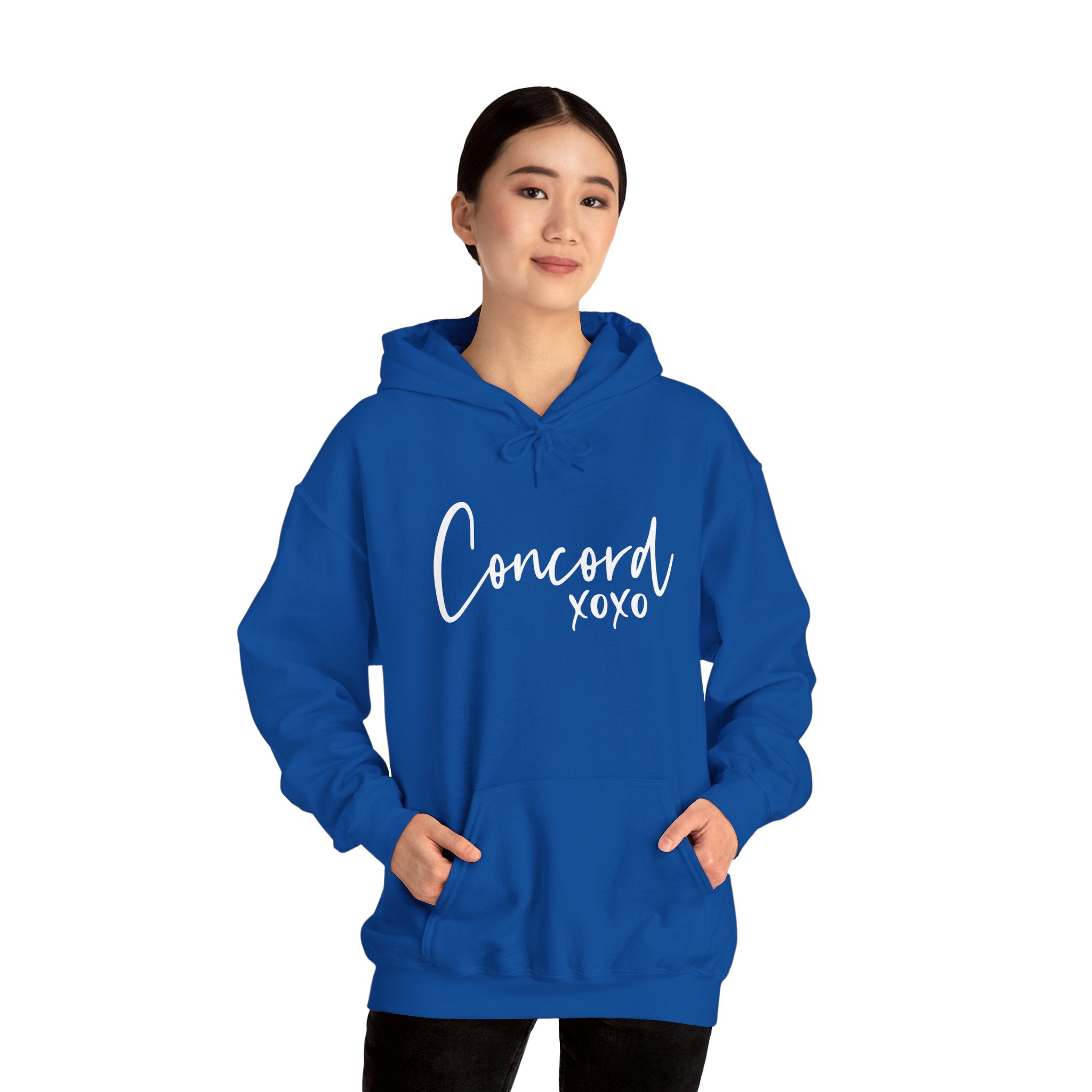 Concord North Carolina NC State Cursive Hoodie