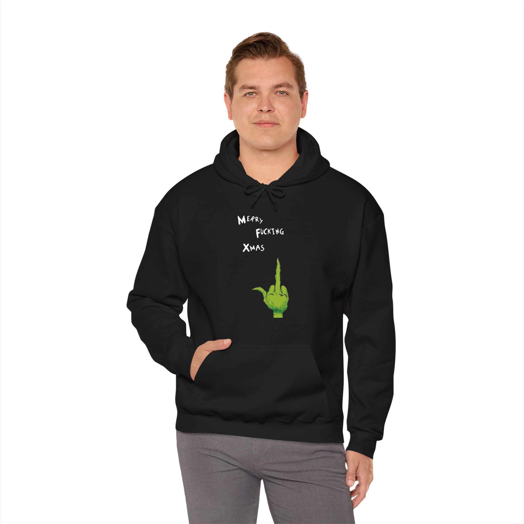 Merry F*cking Christmas Funny Grinch Movie Unisex Hoodie