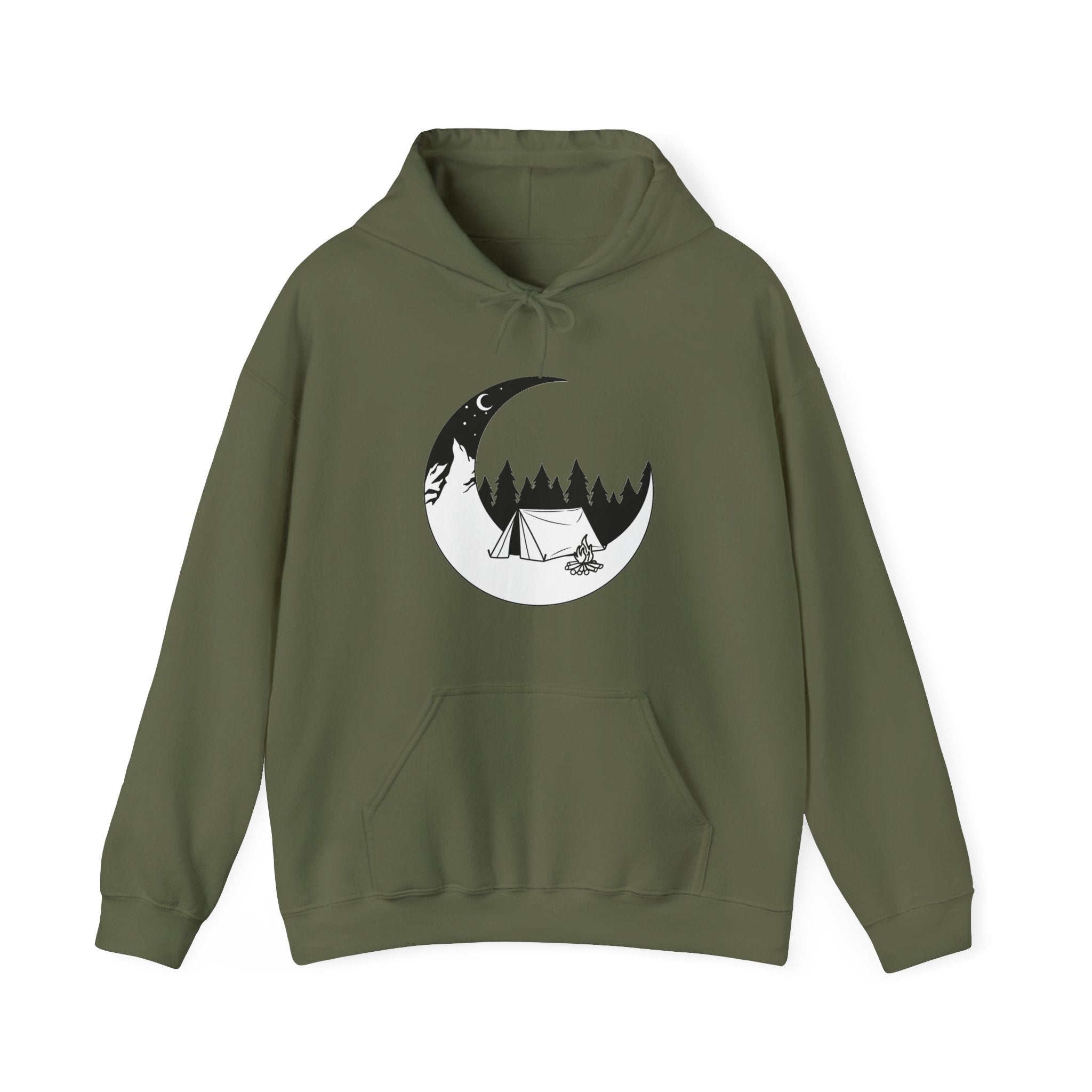 Outdoor Camping Moon Unisex Hoodie