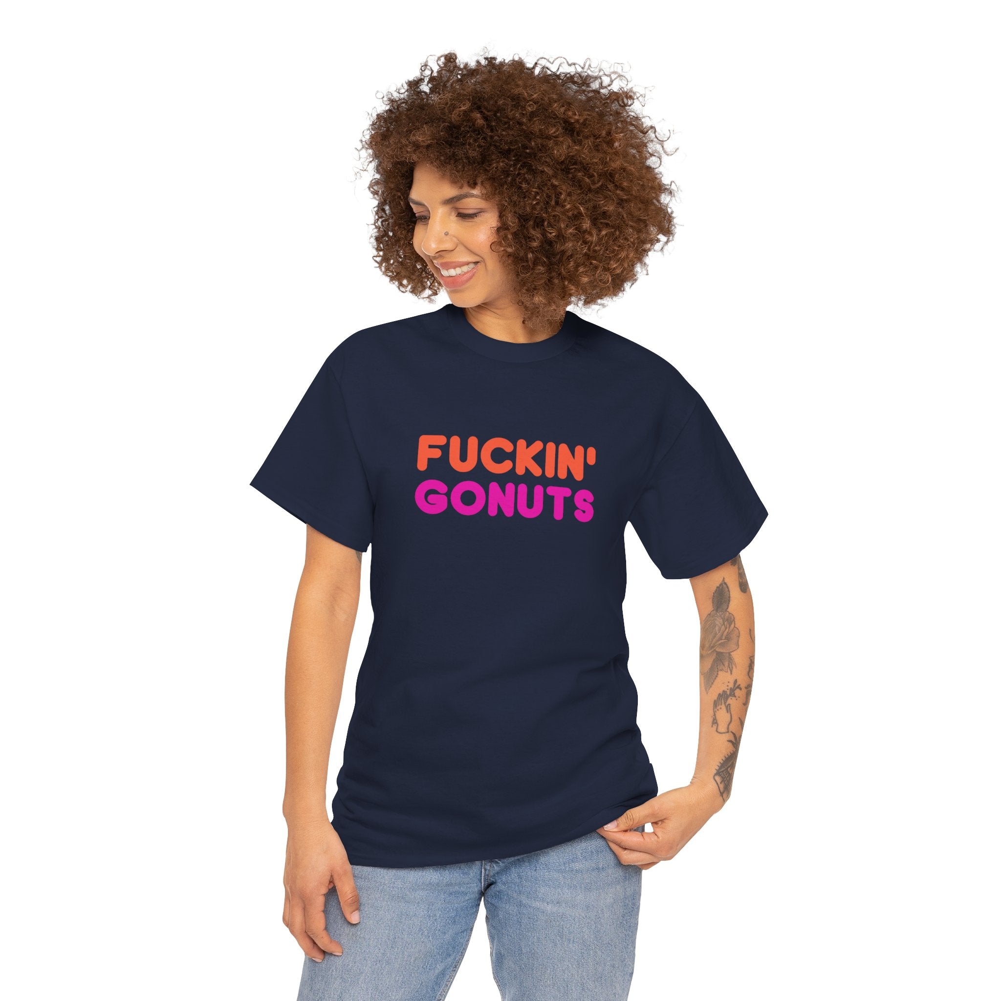 Funny Fuckin' Gonuts Dunkin Meme Novelty Graphic Tee