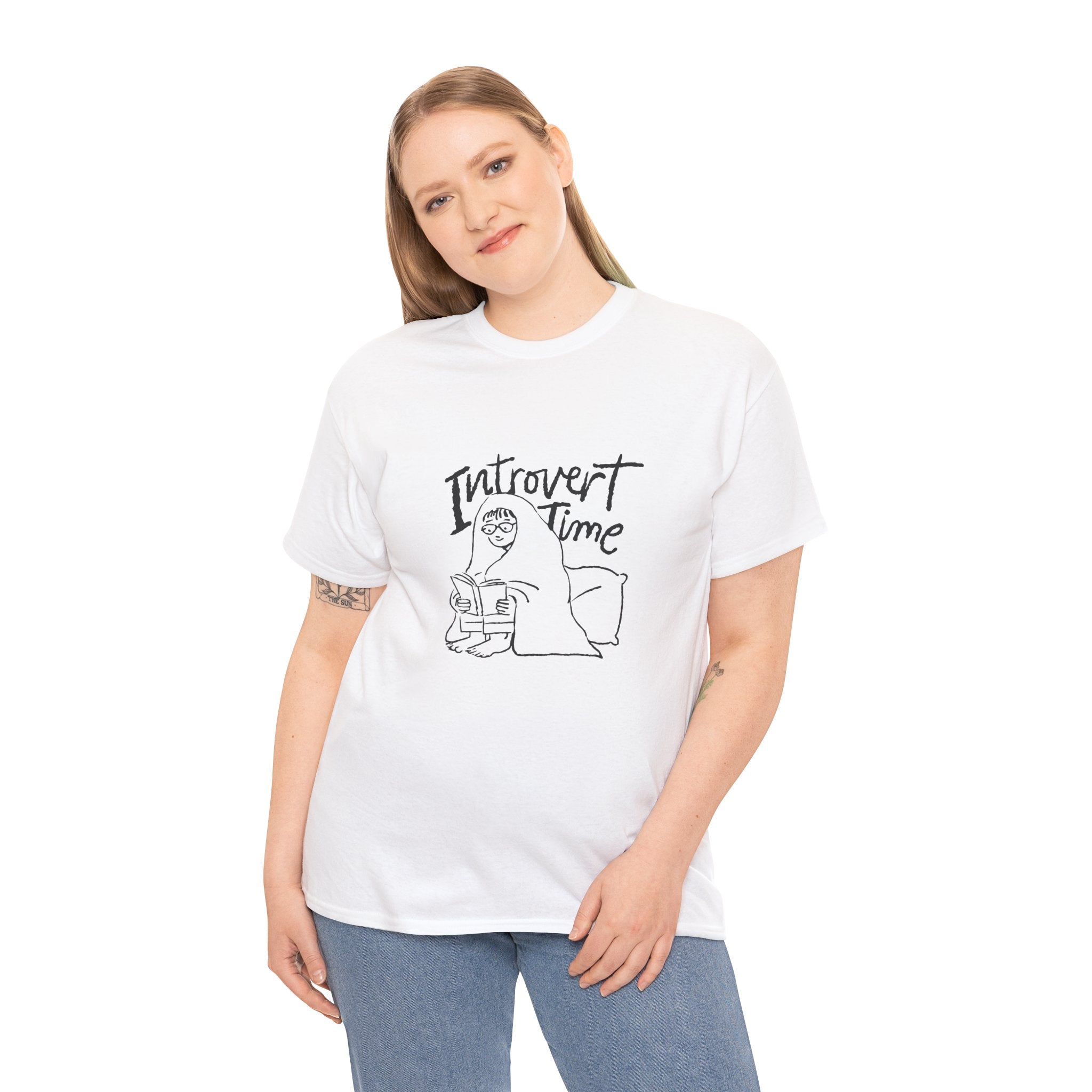 Introvert Time Funny Reading Unisex T-Shirt