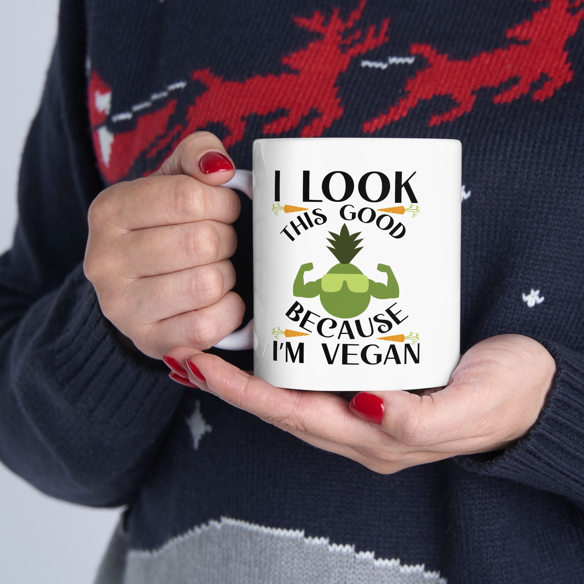 Funny Vegan Novelty Graphic Gift Ceramic Coffee Mug