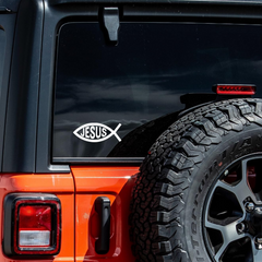 Jesus Fish Christian Religious Vinyl Decal Sticker