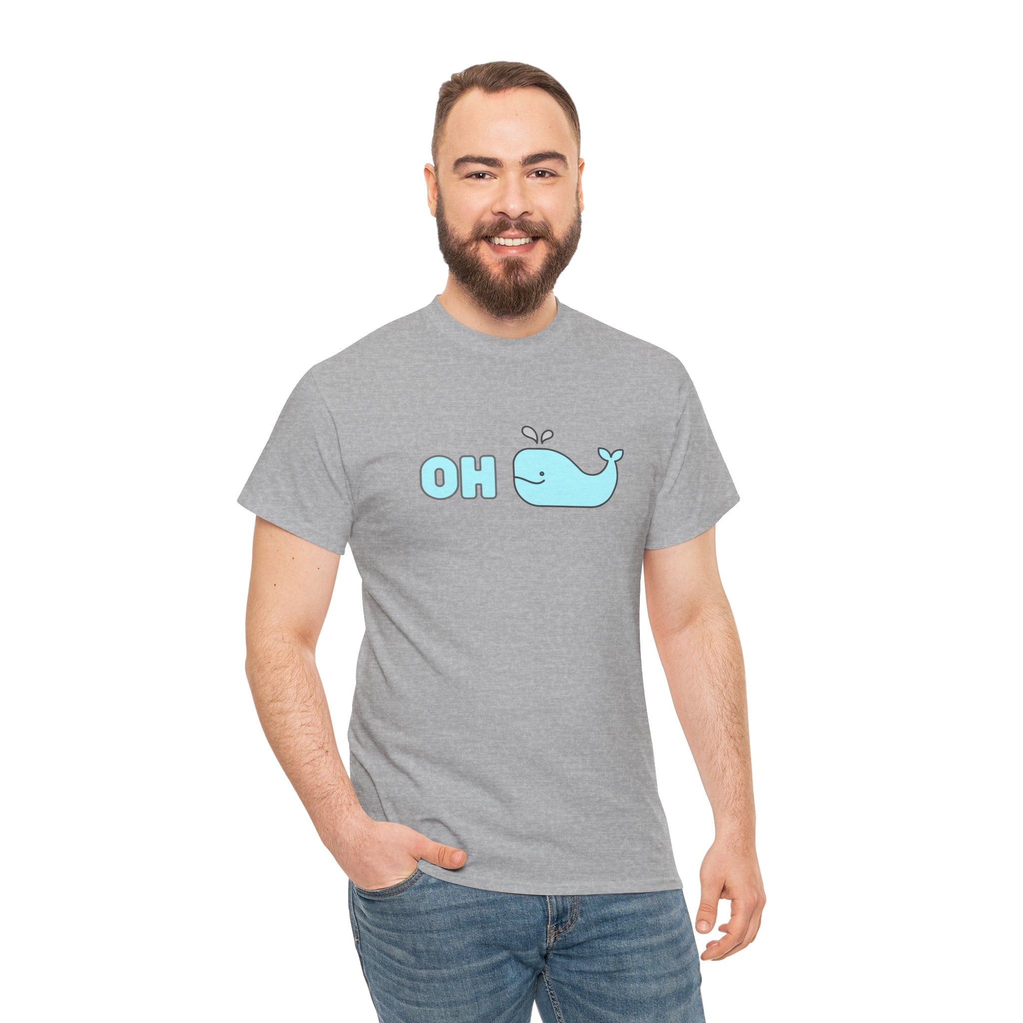 Oh Whale Funny Cute Graphic Novelty Gift Unisex T-Shirt