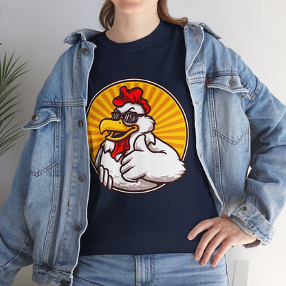 Thumbs Up Chicken Funny Unisex Graphic Novelty T-Shirt