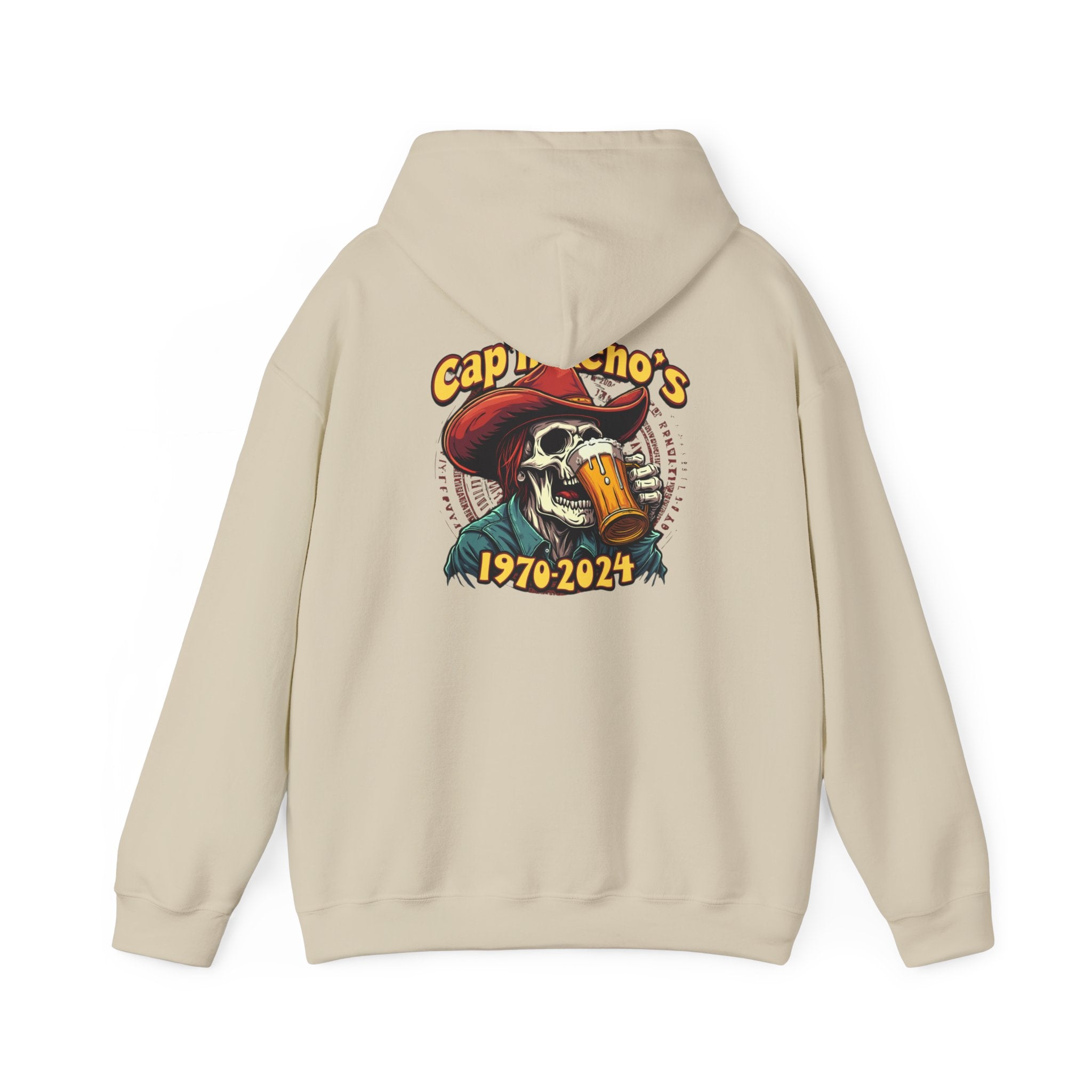 Cap'n Kenos Vintage Skull Graphic Unisex Hoodie