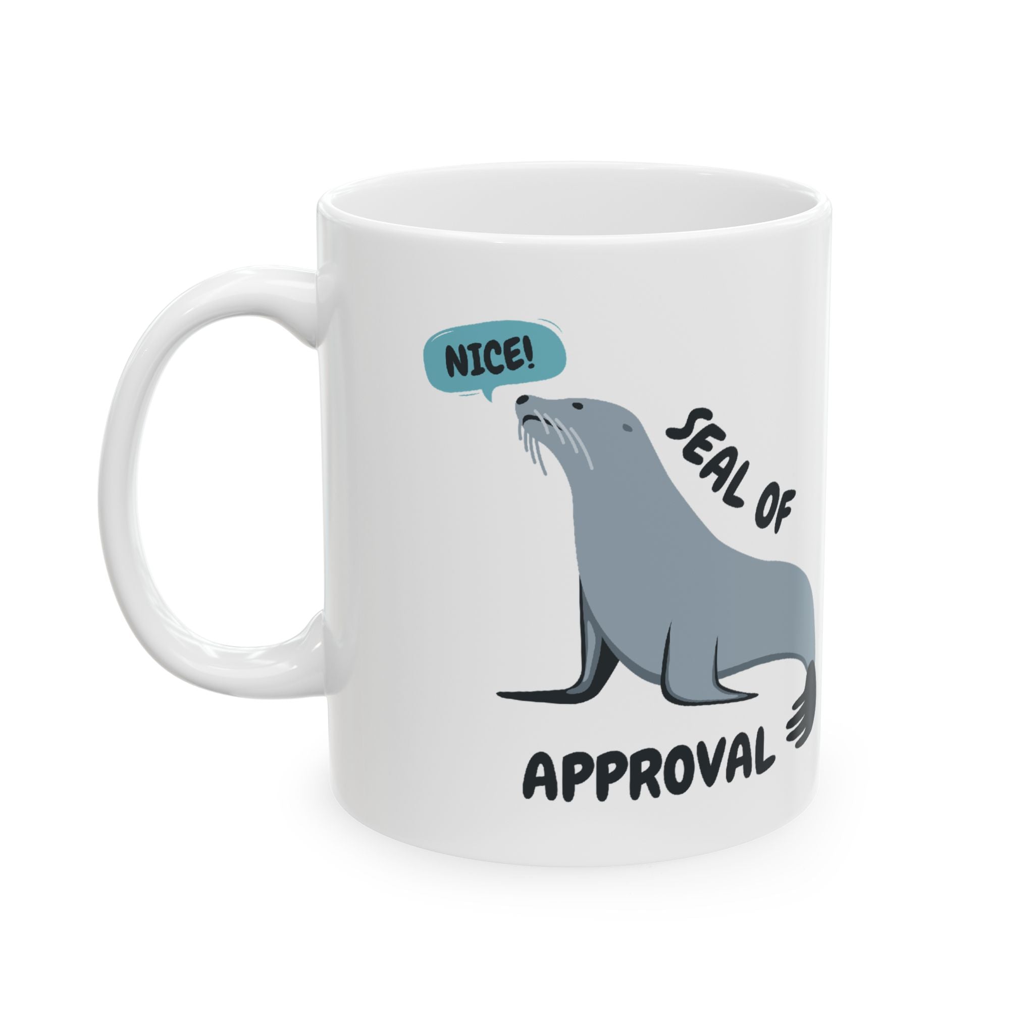 Seal of Approval Funny Cute Ceramic Coffee Mug