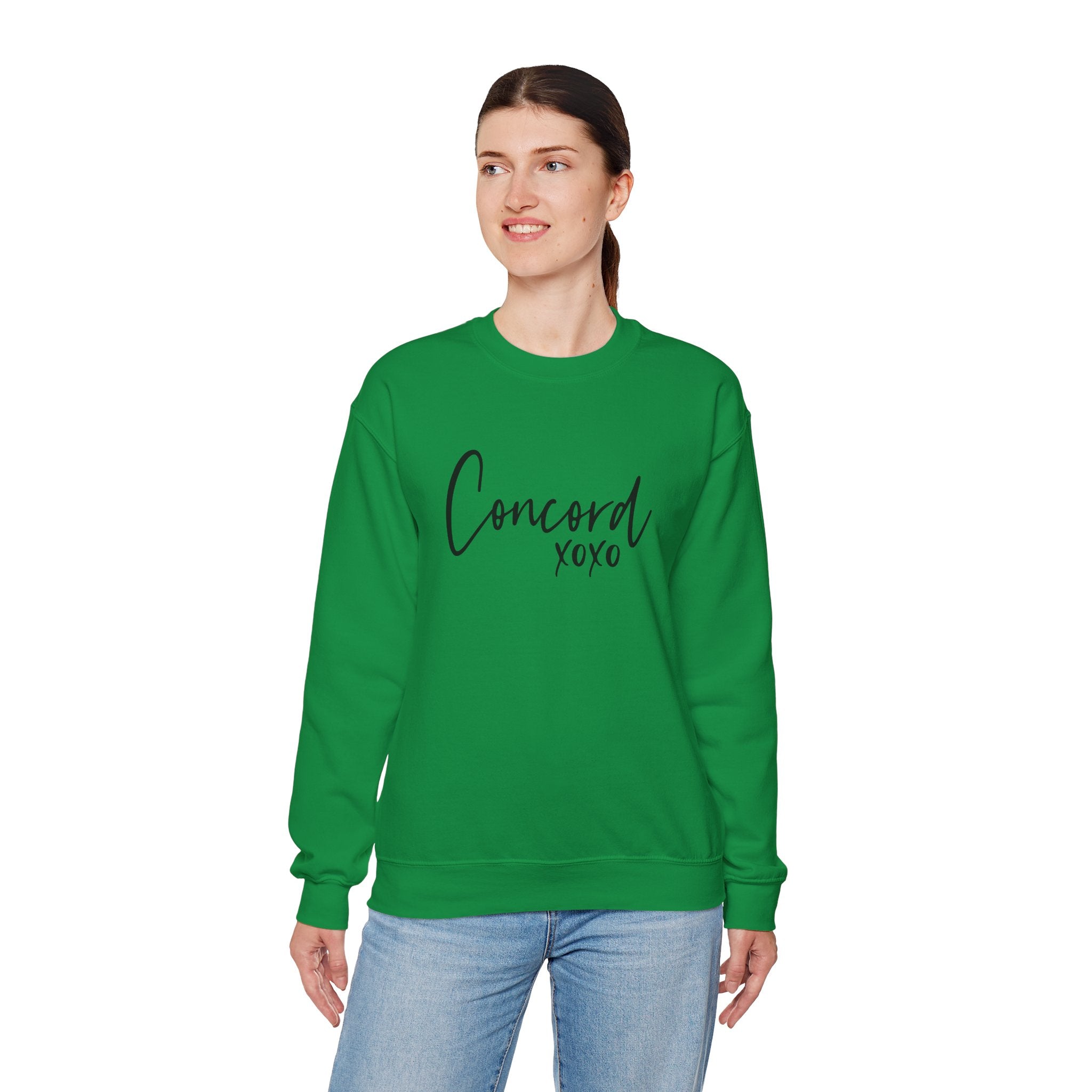 Concord North Carolina NC State Cursive Crewneck Sweatshirt