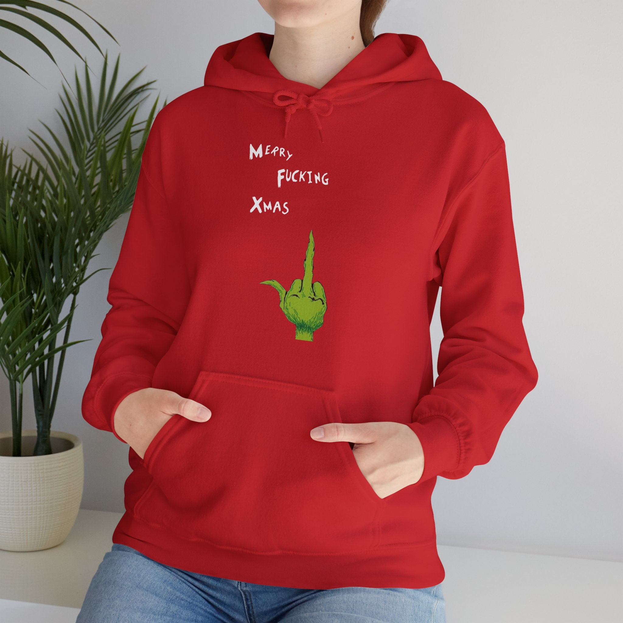 Merry F*cking Christmas Funny Grinch Movie Unisex Hoodie