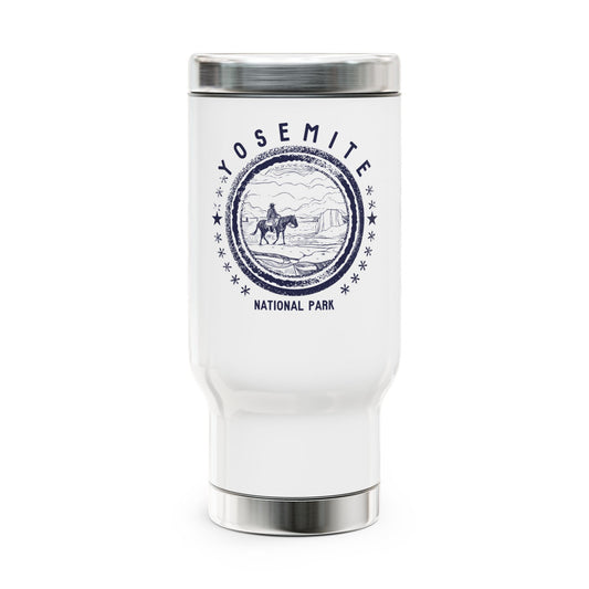 Yosemite National Park Souvenir Stainless Steel Travel Mug with Handle, 14oz