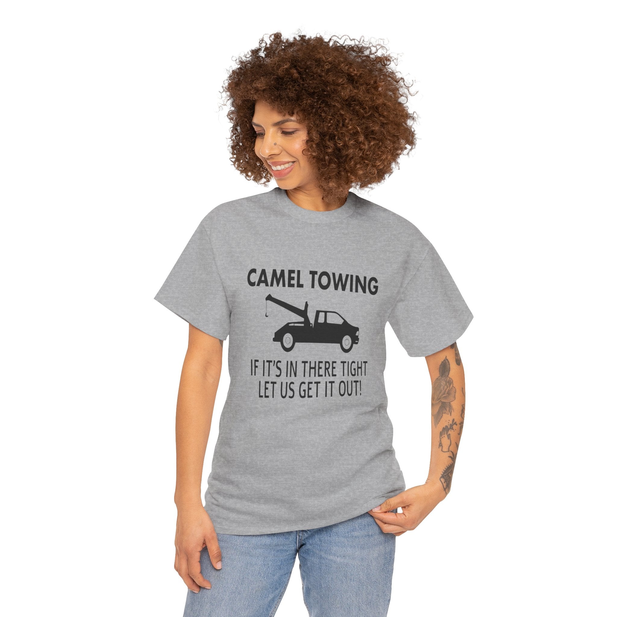 Funny Camel Towing Adult Humor Unisex Graphic Novelty T-Shirt