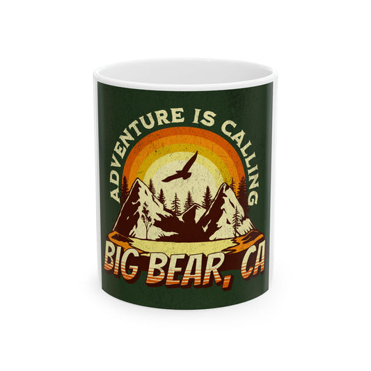 Big Bear California Graphic Novelty Ceramic Coffee Mug