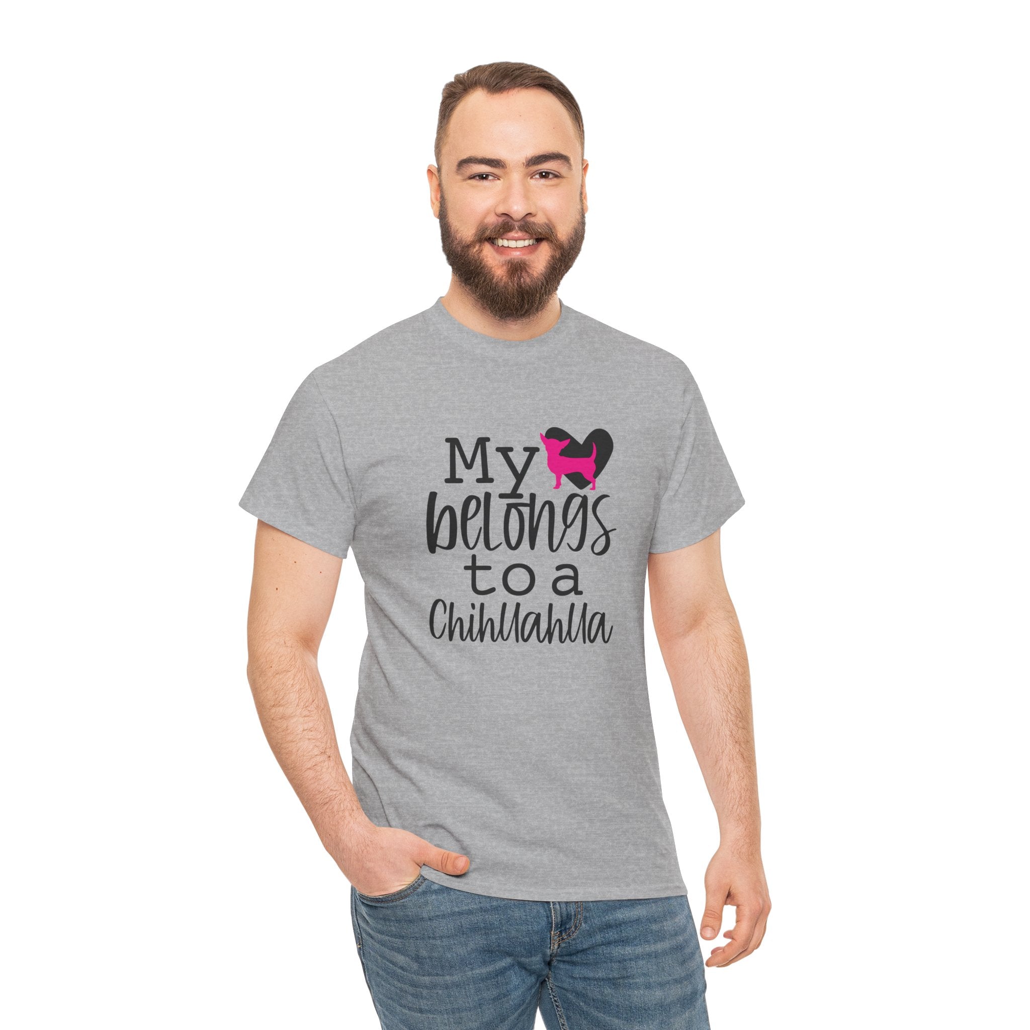 My Heart Belongs To A Chihuahua Dog Lover Gift Unisex Graphic Novelty Tee