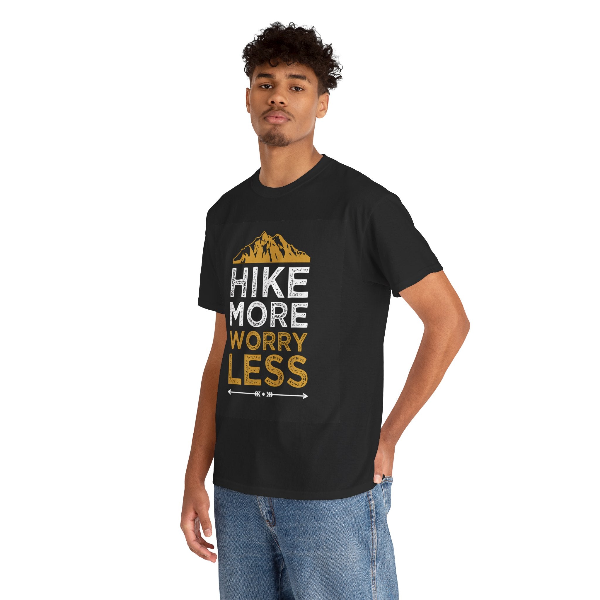 Hike More Worry Less Camping Outdoor Unisex Tee T-Shirt