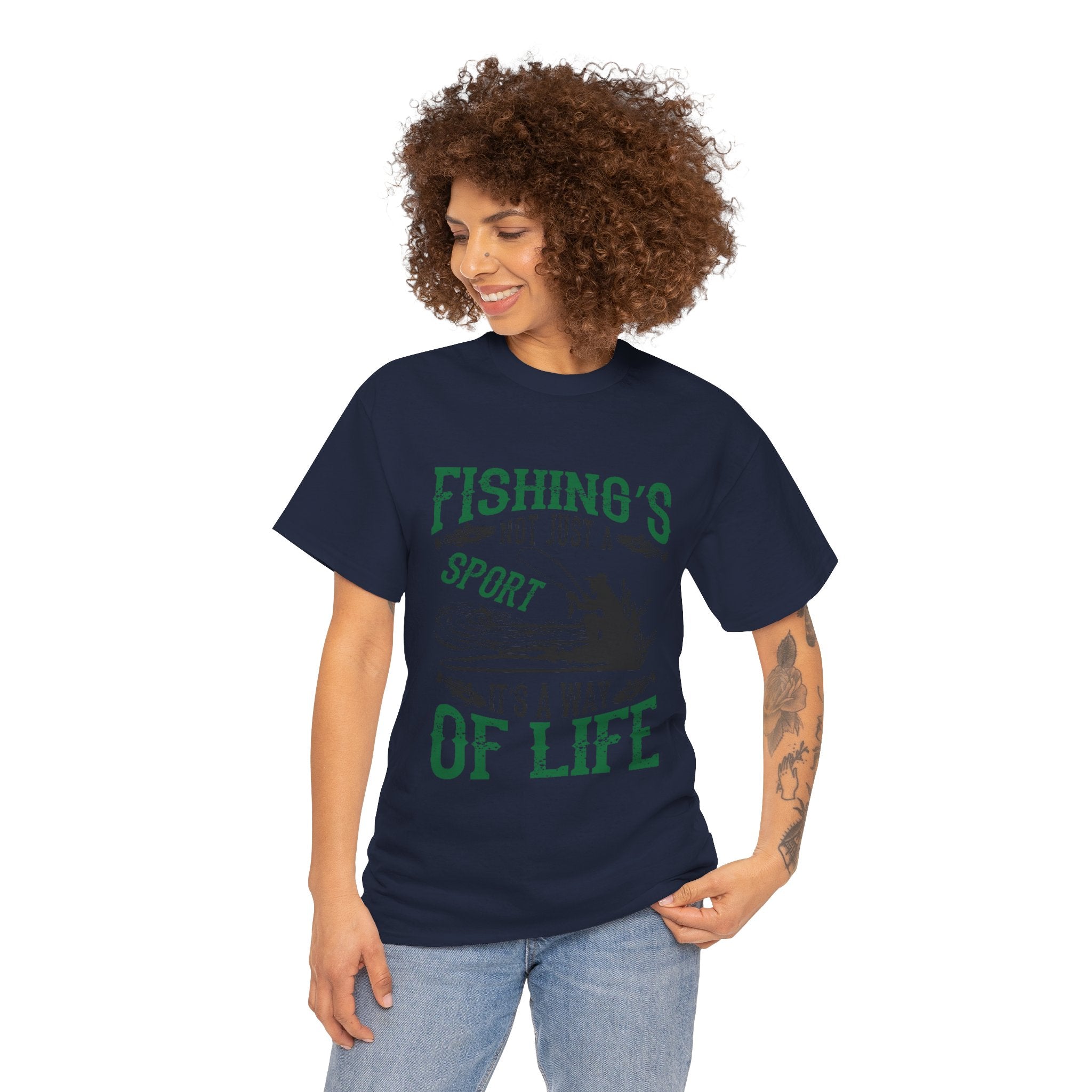 Fishings Not Just A Sport It's A Way Of Life Unisex Graphic Novelty T-Shirt