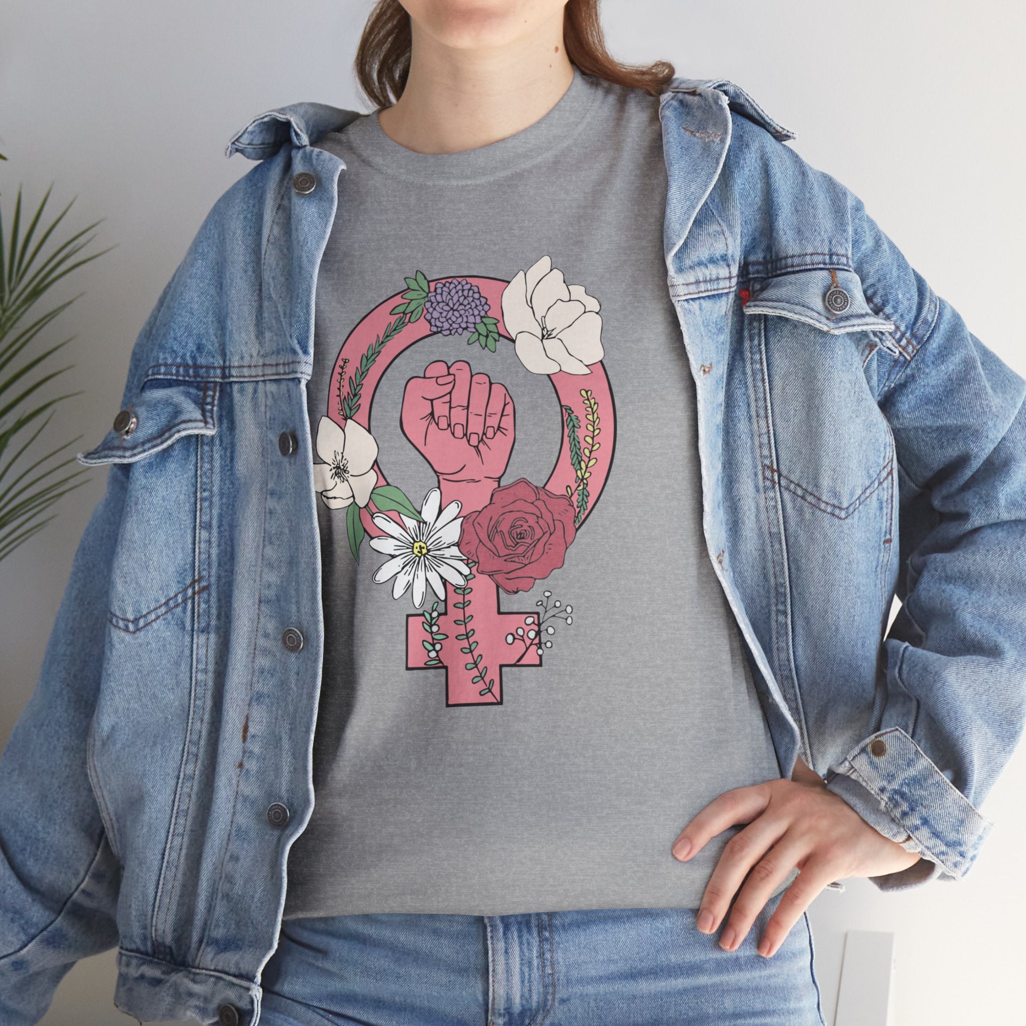 Women's Rights Feminist Girl Heavy Cotton T-Shirt