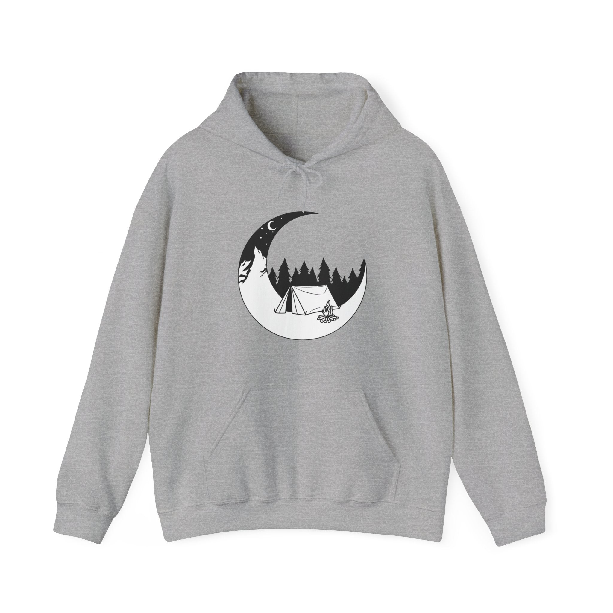 Outdoor Camping Moon Unisex Hoodie