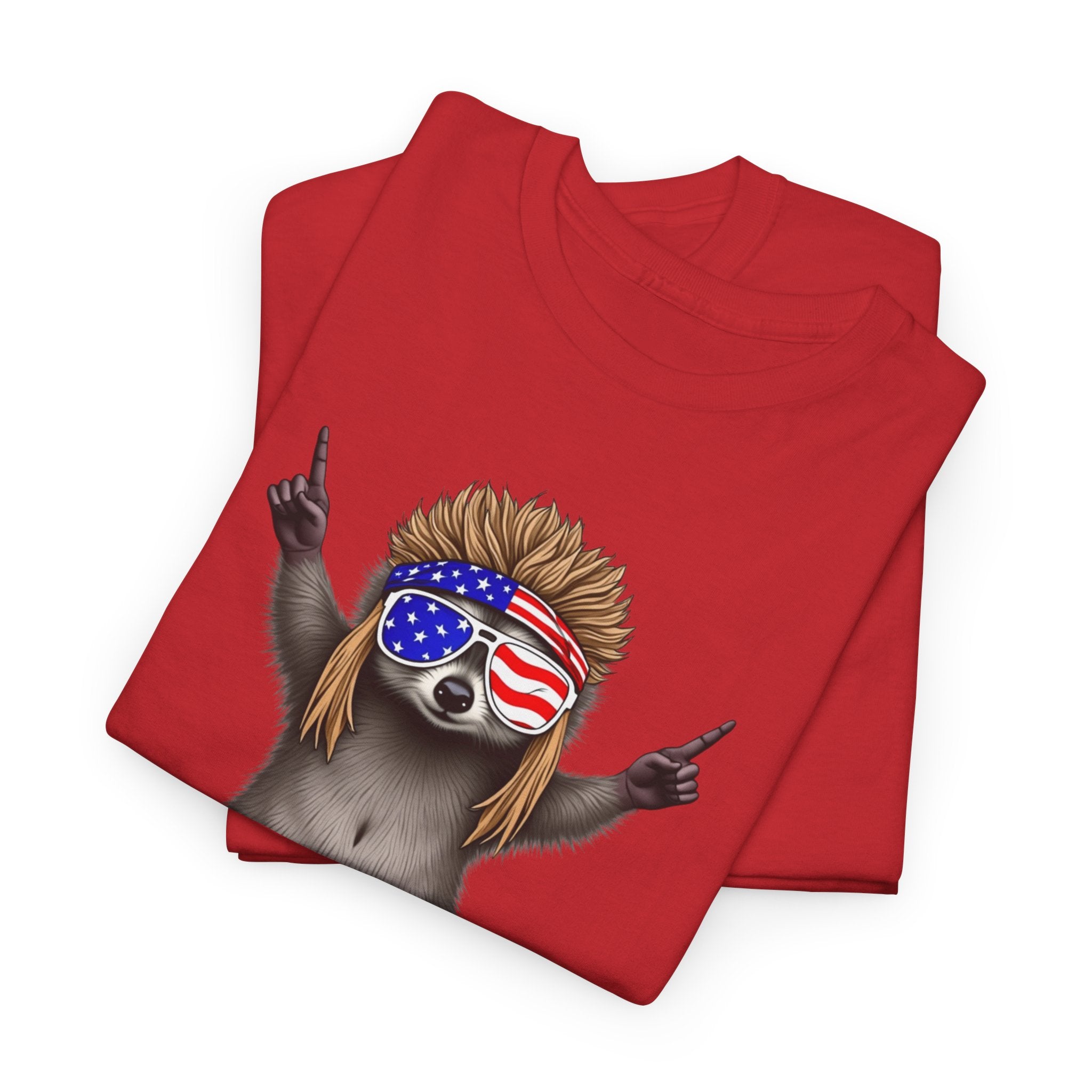 Funny Racoon Patriotic America Tee, Animal Graphic Shirt, 4th of July Unisex