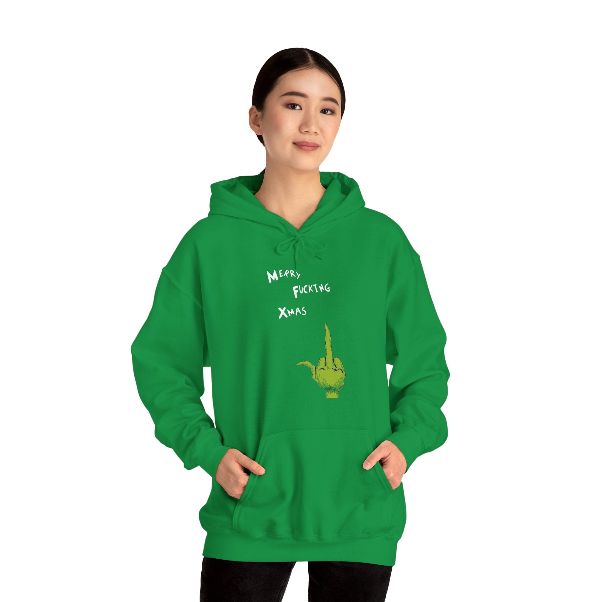 Merry F*cking Christmas Funny Grinch Movie Unisex Hoodie