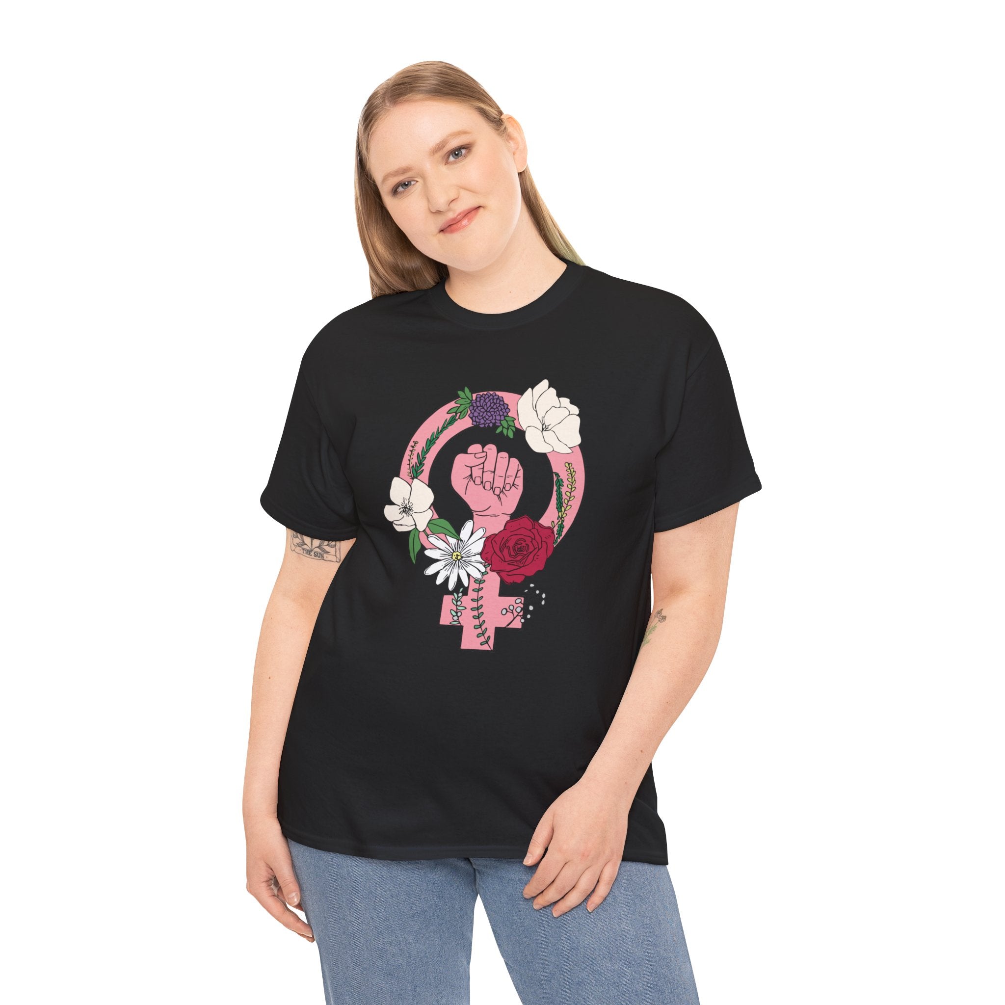 Women's Rights Feminist Girl Heavy Cotton T-Shirt