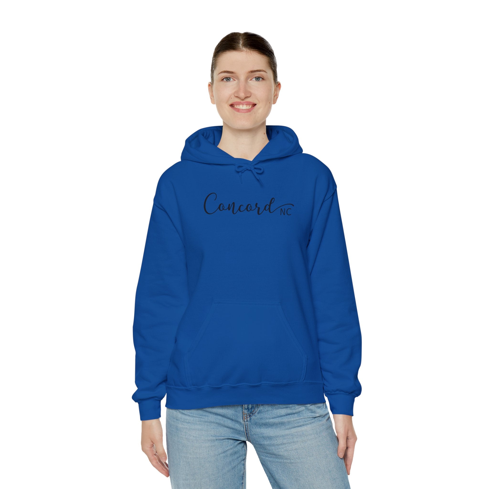 Concord North Carolina NC State Cursive Hoodie