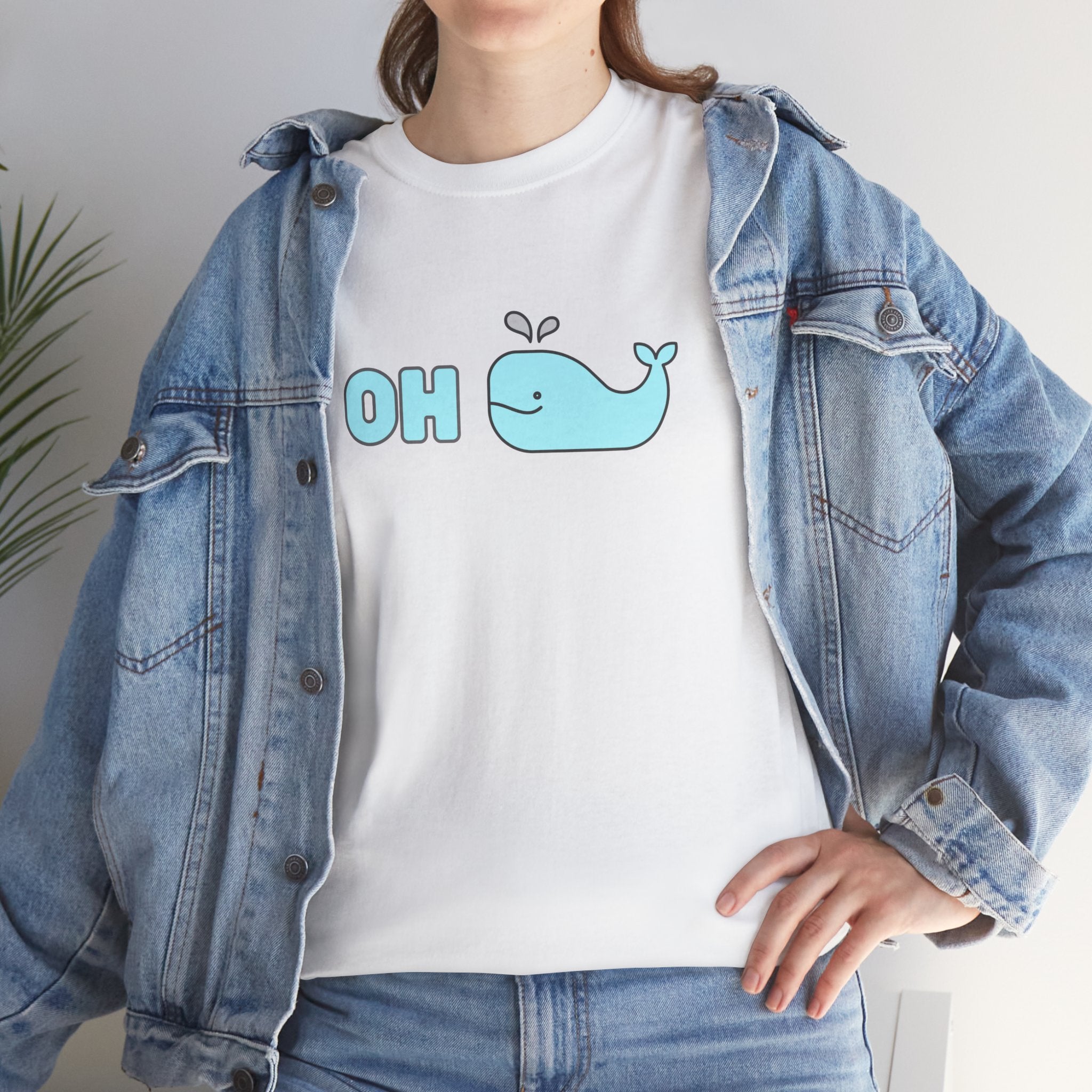 Oh Whale Funny Cute Graphic Novelty Gift Unisex T-Shirt