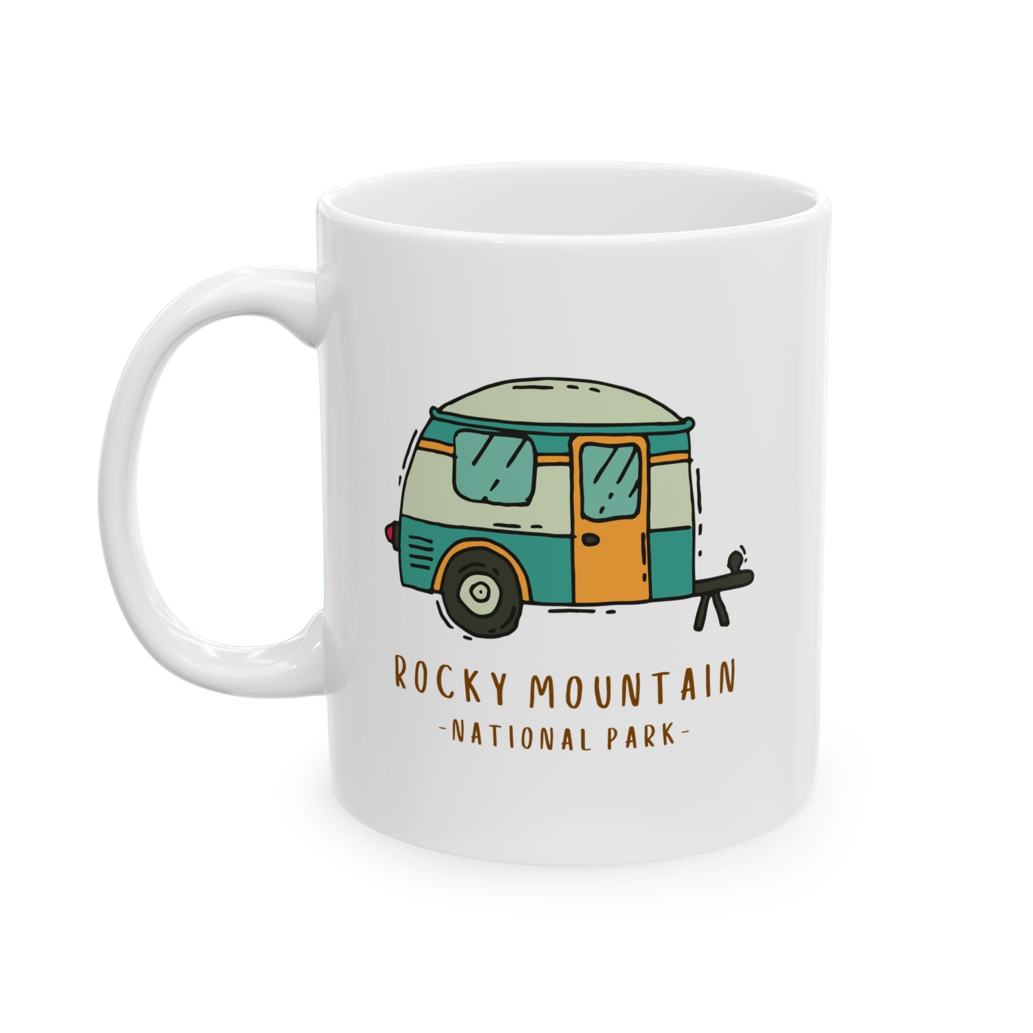 Rocky Mountain National Park Travel Souvenir Ceramic Outdoor Camping Coffee Mug