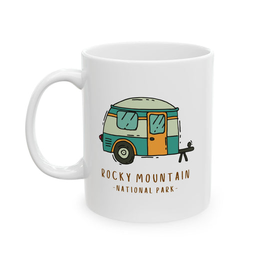 Rocky Mountain National Park Travel Souvenir Ceramic Outdoor Camping Coffee Mug