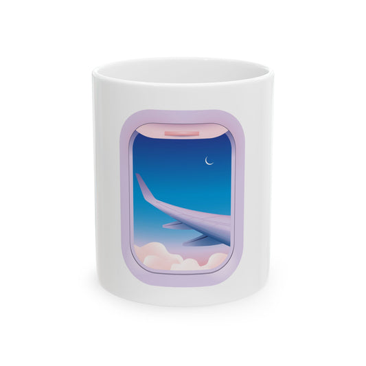 Cute Aesthetic Airplane Ceramic Teen Coffee Mug