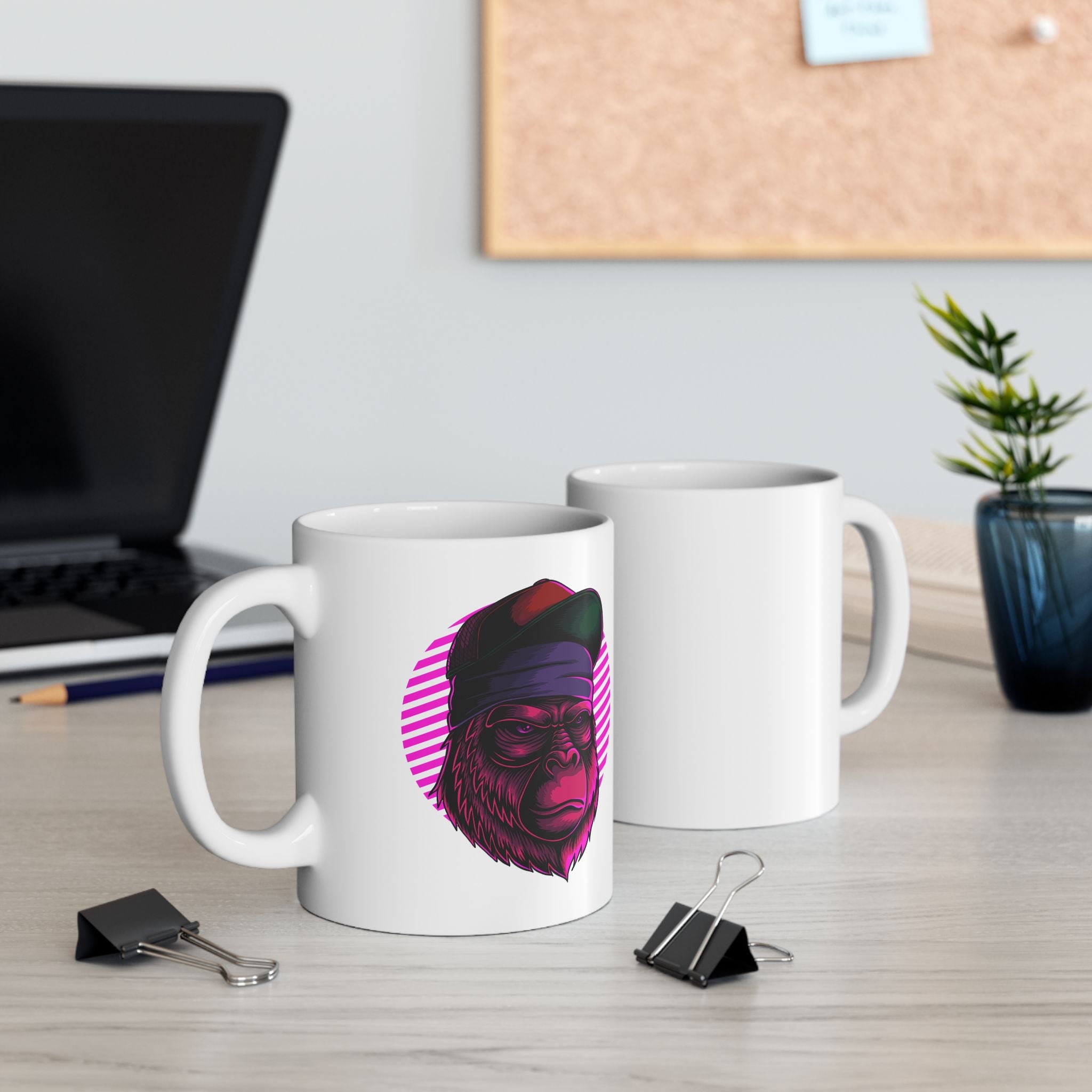 Ape Gorilla Cartoon Ceramic Coffee Mug