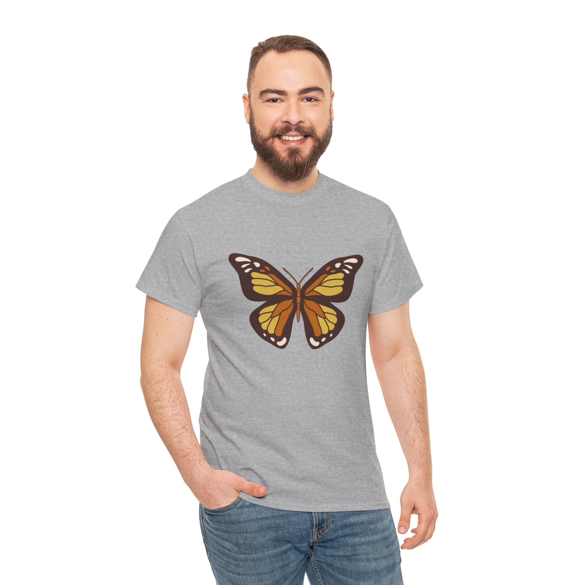 Cute Boho Retro Butterfly Unisex Graphic Novelty Shirt Tee