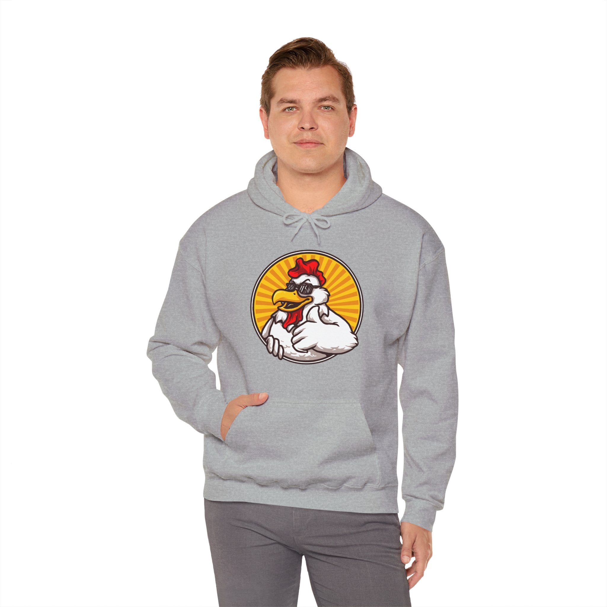 Funny Thumbs Up Chicken Unisex Graphic Novelty Hoodie