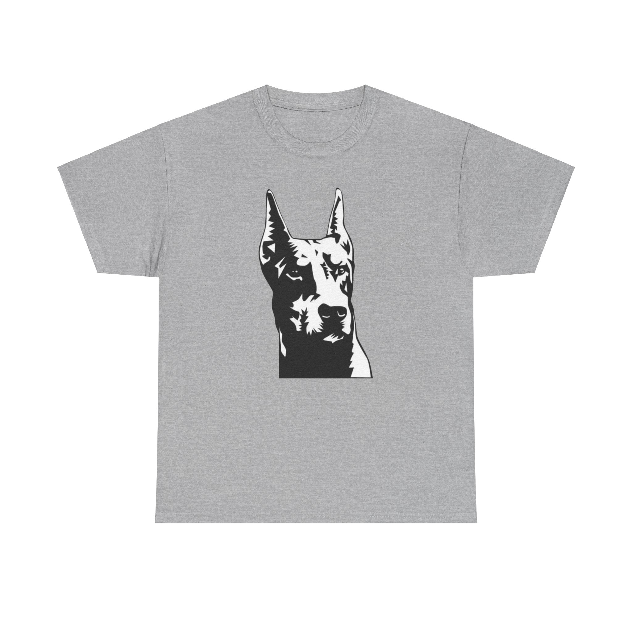 Doberman Dog Lover Cute Unisex Heavy Cotton Tee