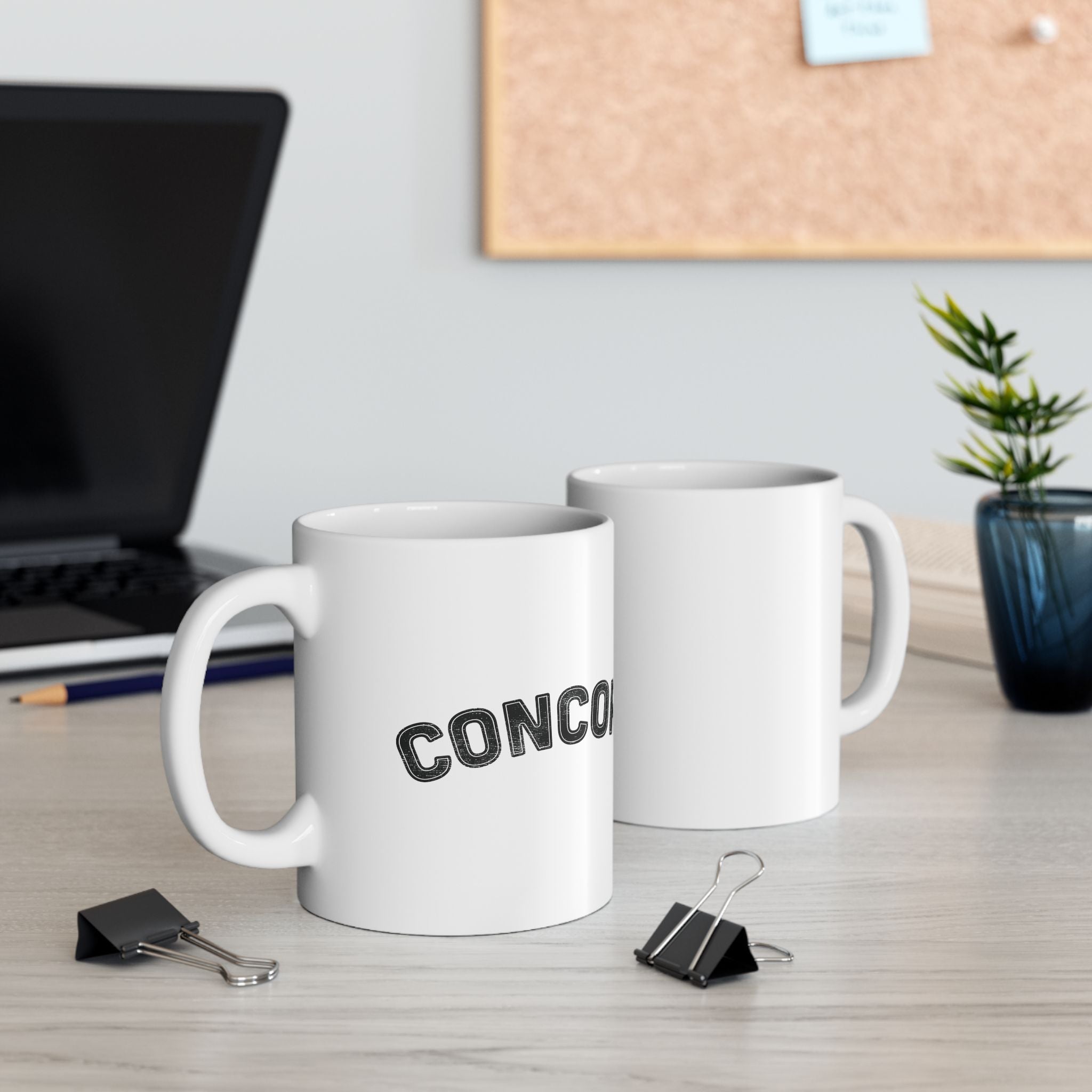 Concord North Carolina NC Curved Ceramic Coffee Mug