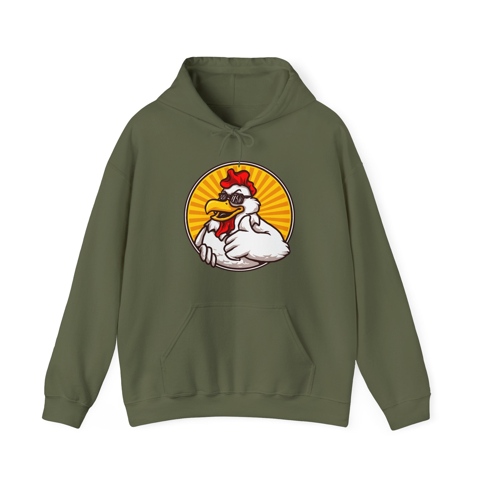 Funny Thumbs Up Chicken Unisex Graphic Novelty Hoodie