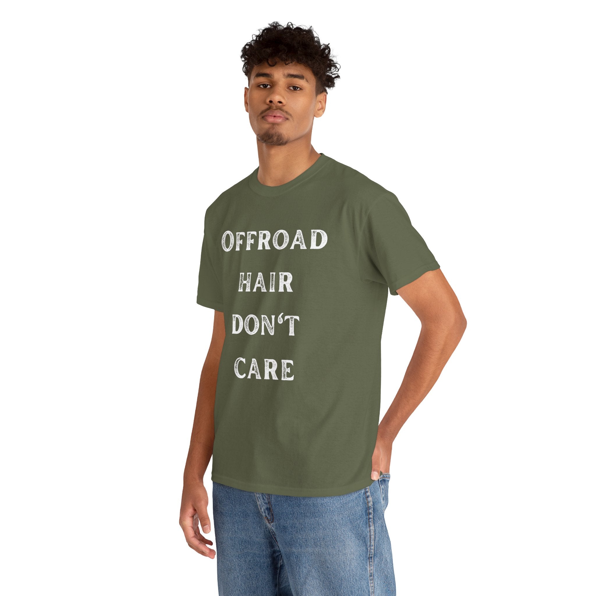 Offroad Hair Don't Care Funny Offroading 4x4 Graphic Novelty Gift Unisex T-Shirt