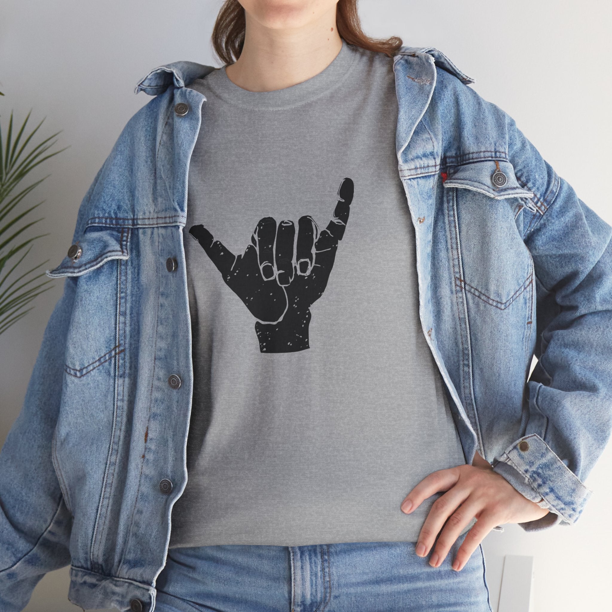 Shaka Gesture Surfing Mens Womens Unisex T-Shirt