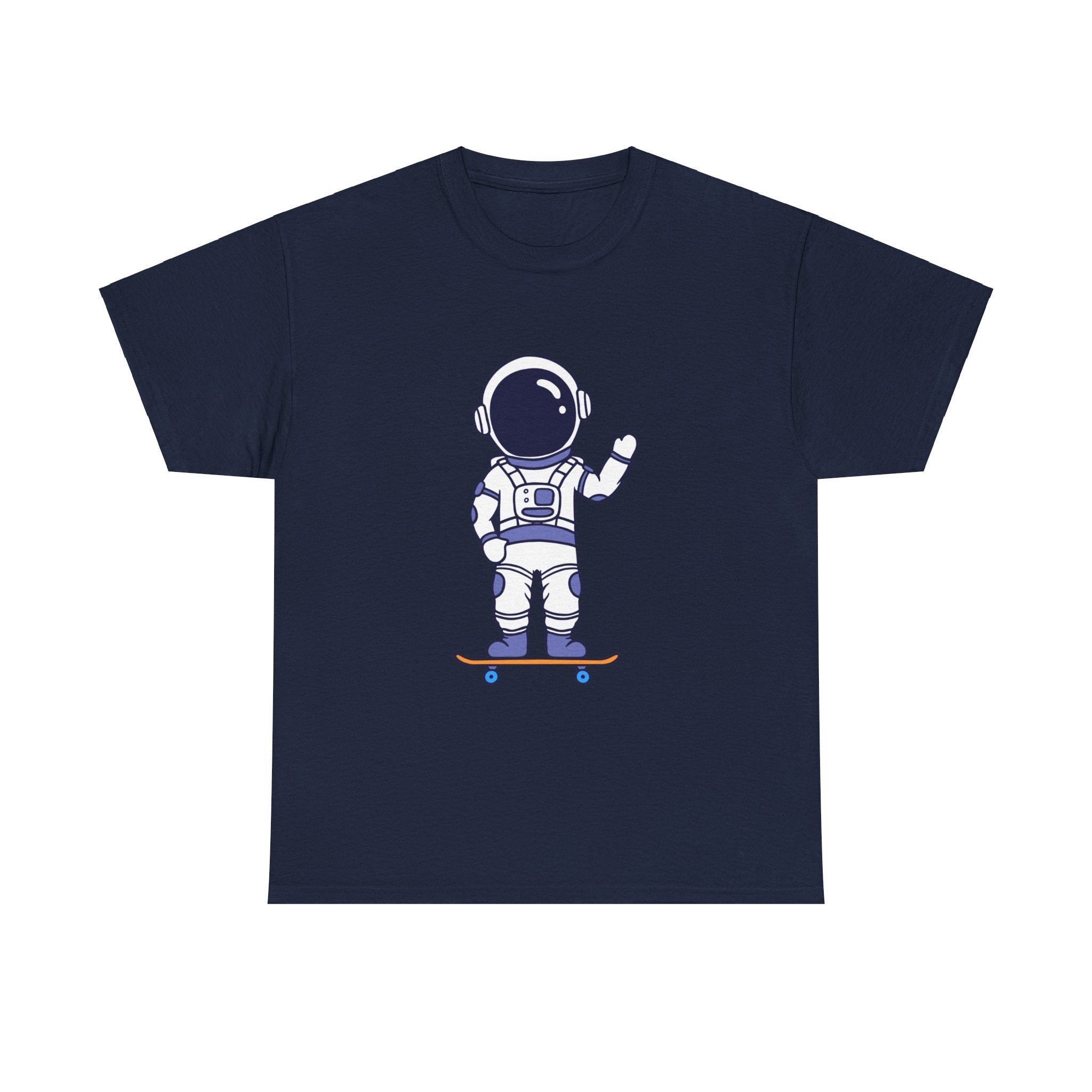 Astronaut Skateboarding Mens Womens Unisex T-Shirt