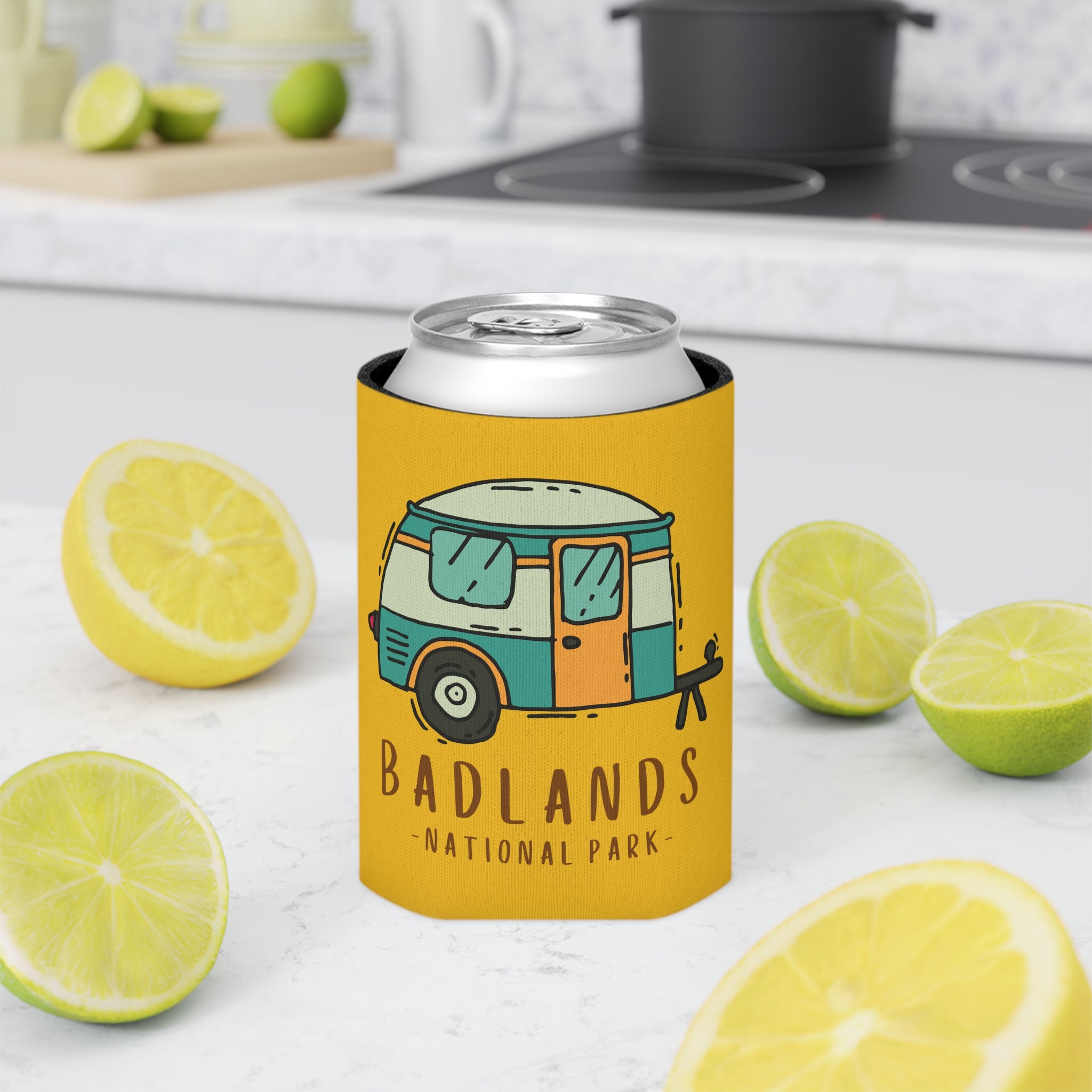 Badlands National Park Souvenir Beer Soda Can Cooler Koozie