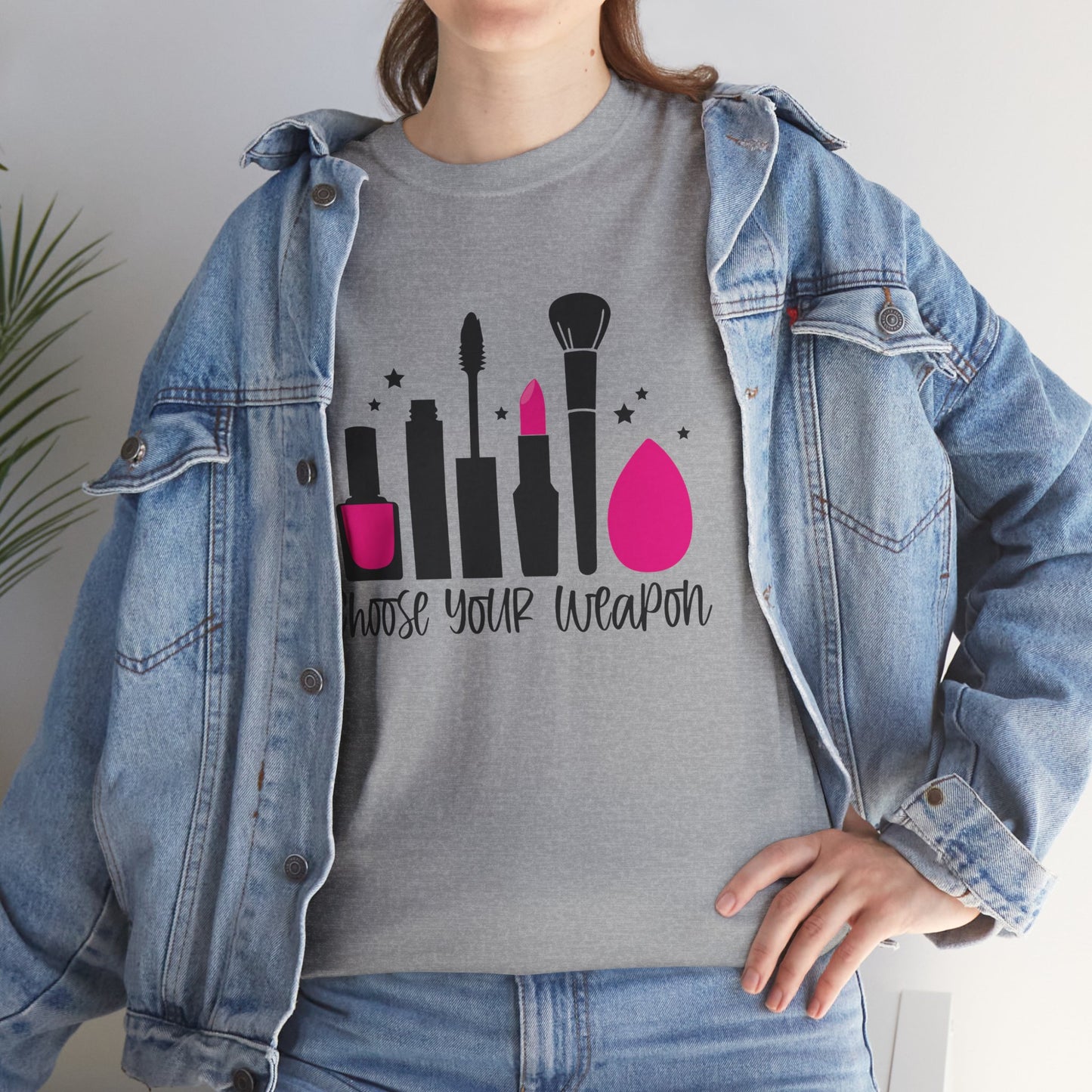 Women's Funny Cosmetic Makeup Graphic Novelty Tee