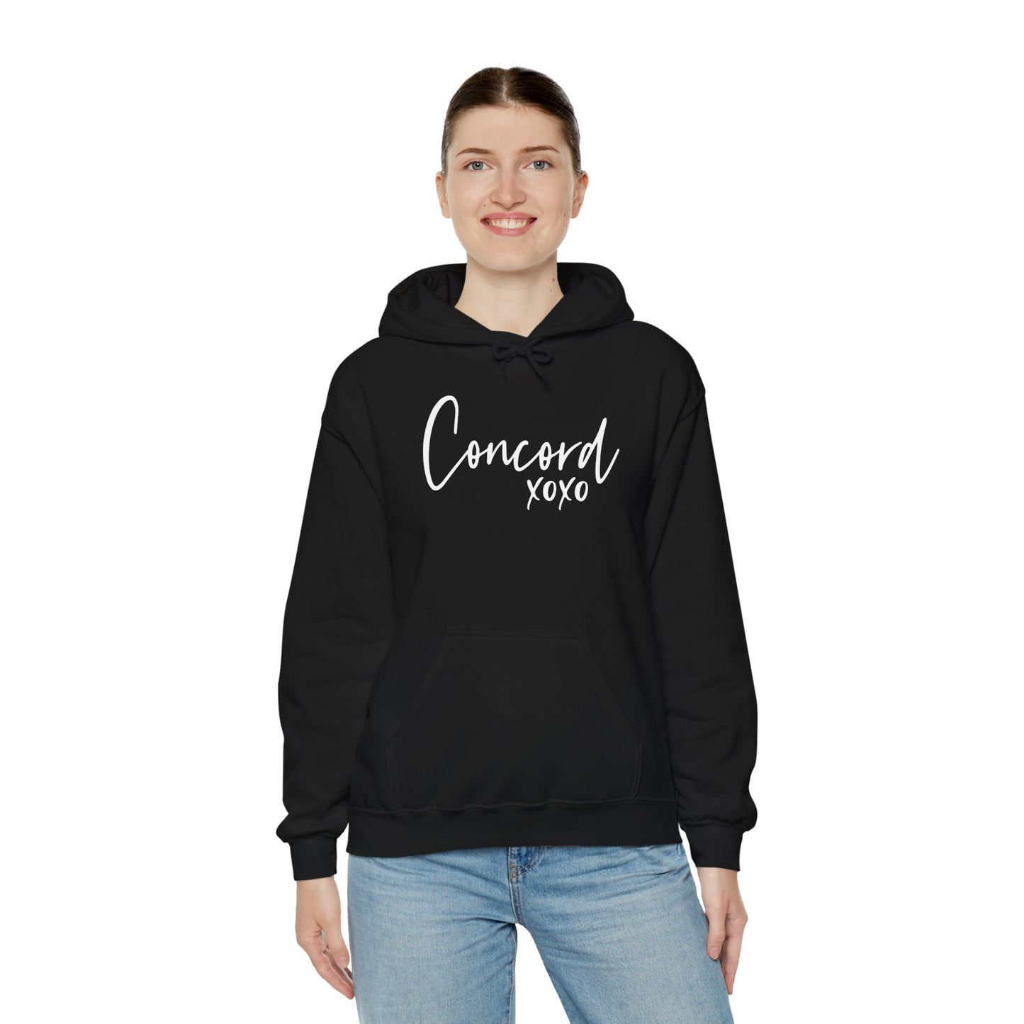 Concord North Carolina NC State Cursive Hoodie