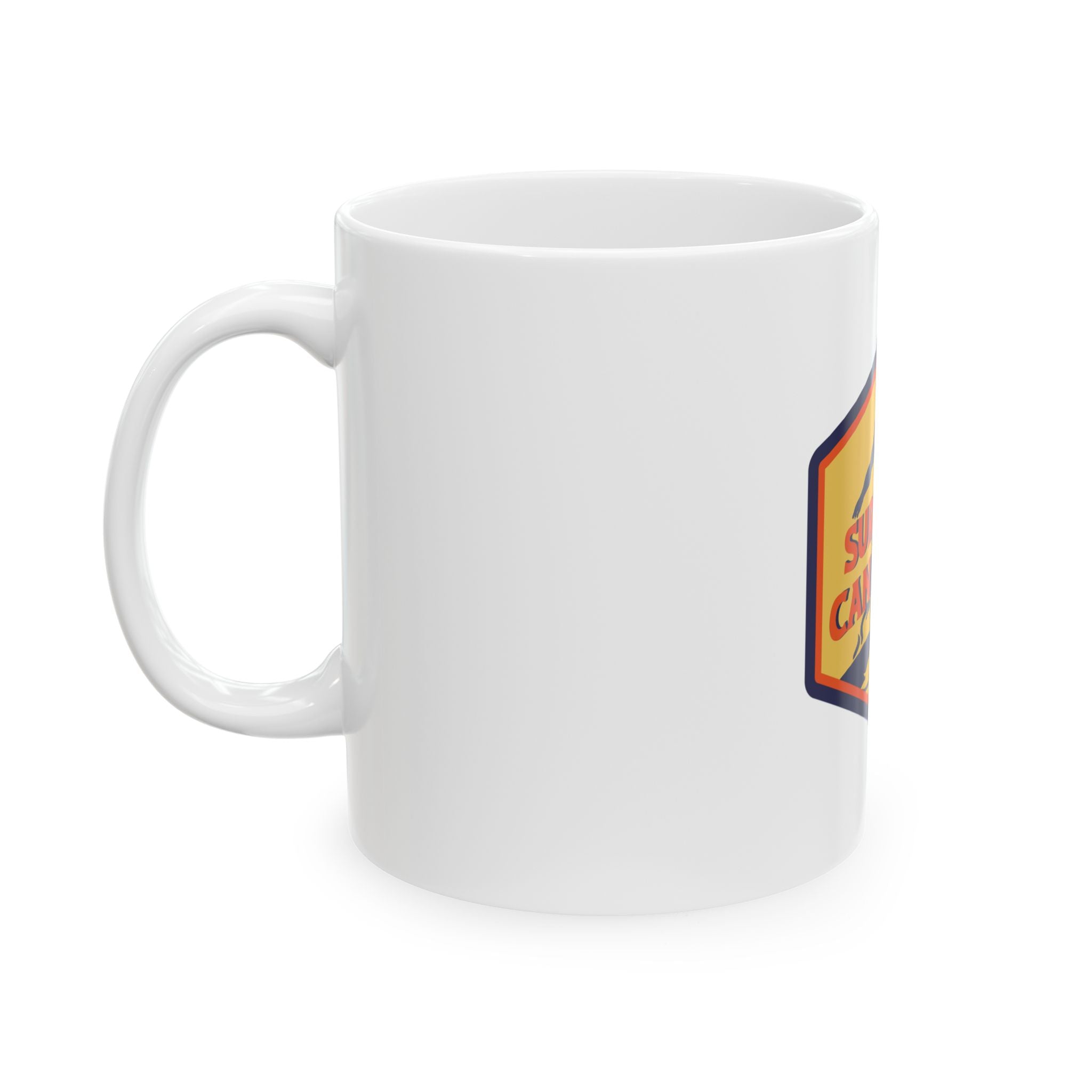 Surfing Retro Beach Graphic Novelty Ceramic Coffee Mug