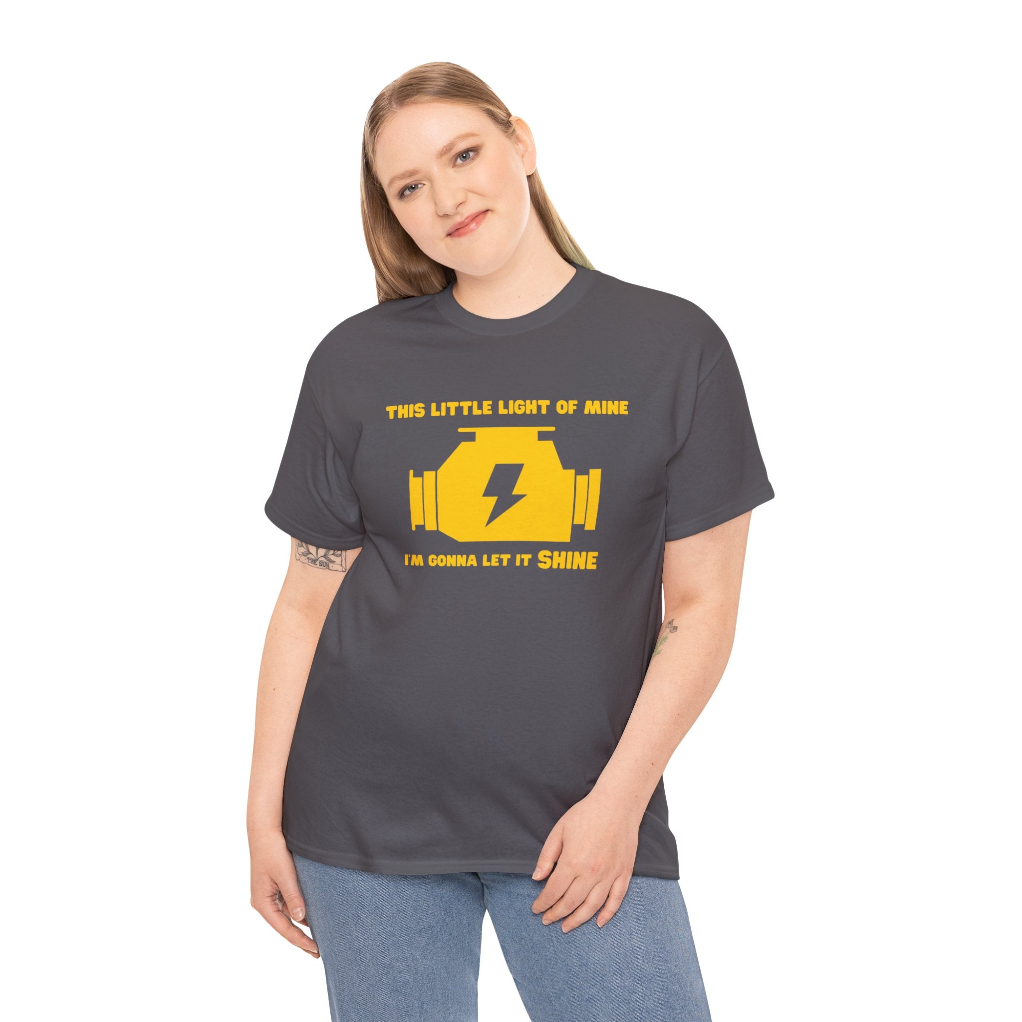 Funny Mechanic Engine Light JDM Graphic Novelty Gift Unisex T-Shirt