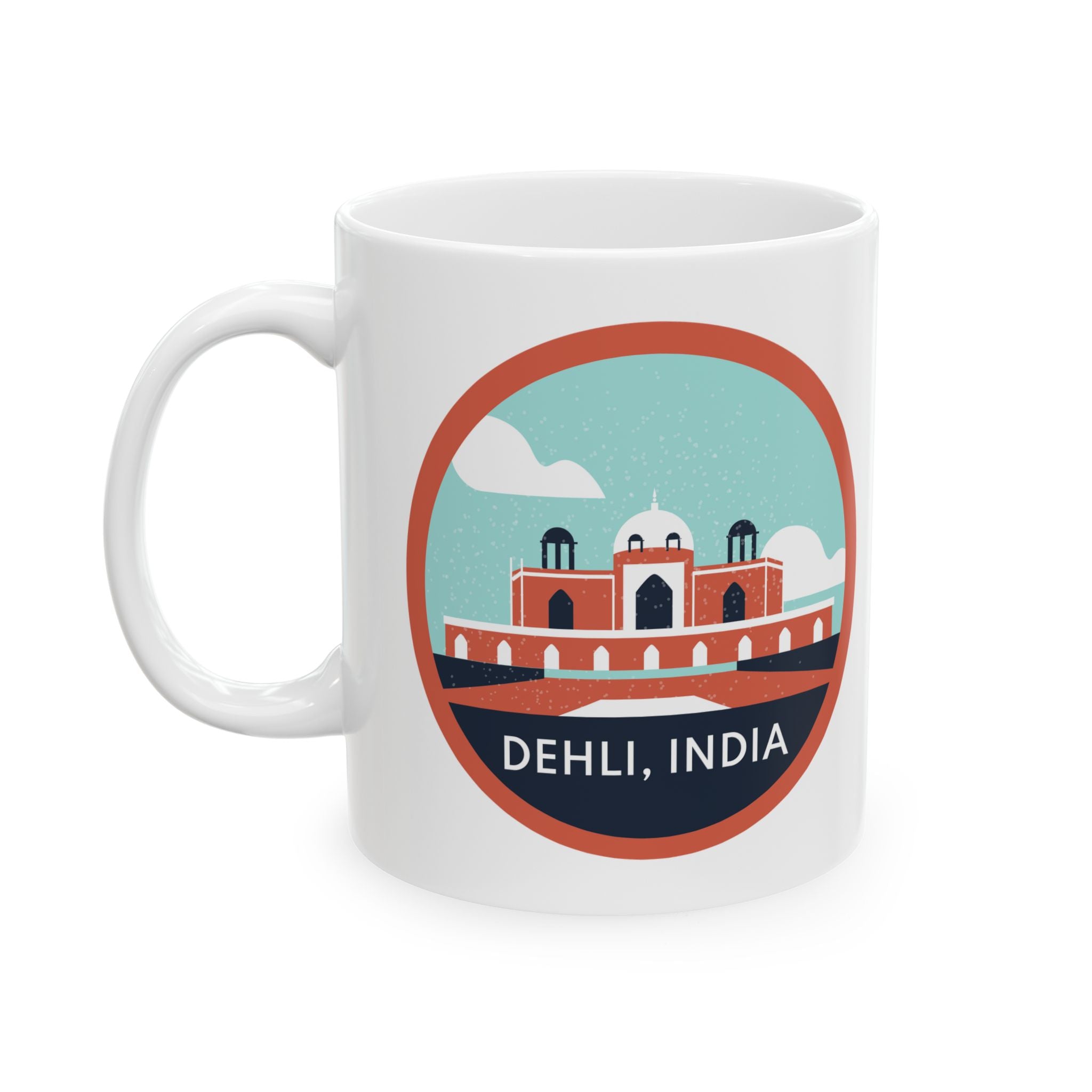 Dehli India Souvenir Travel Gift Ceramic Coffee Mug