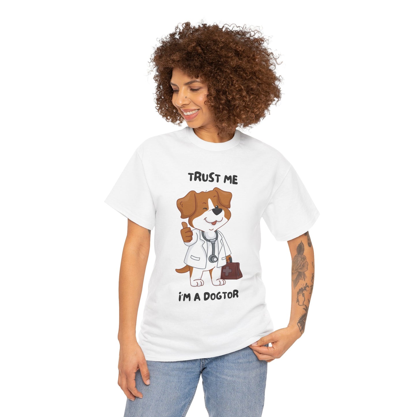 Trust Me I'm A Dogtor Funny Meme Graphic Novelty Gift Unisex T-Shirt