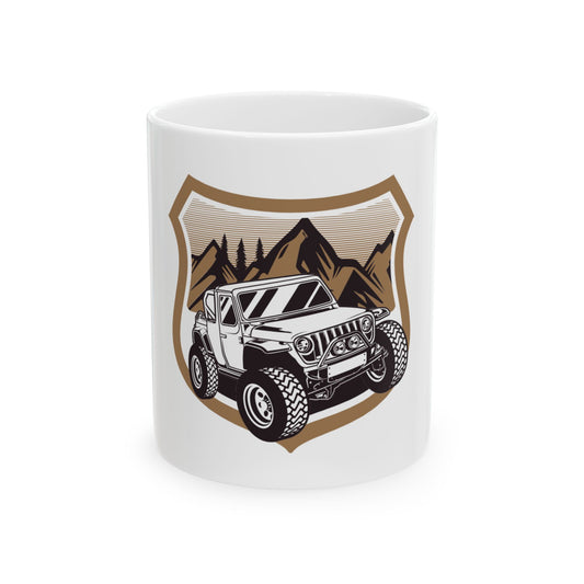 4x4 Off Road Camping Trail Ceramic Coffee Mug